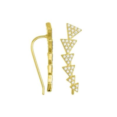 Adornia 14k Gold Plated Arrow Climber Earrings