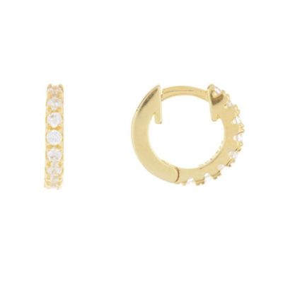 Adornia 14k Gold Plated Mini Huggie Hoop Earrings