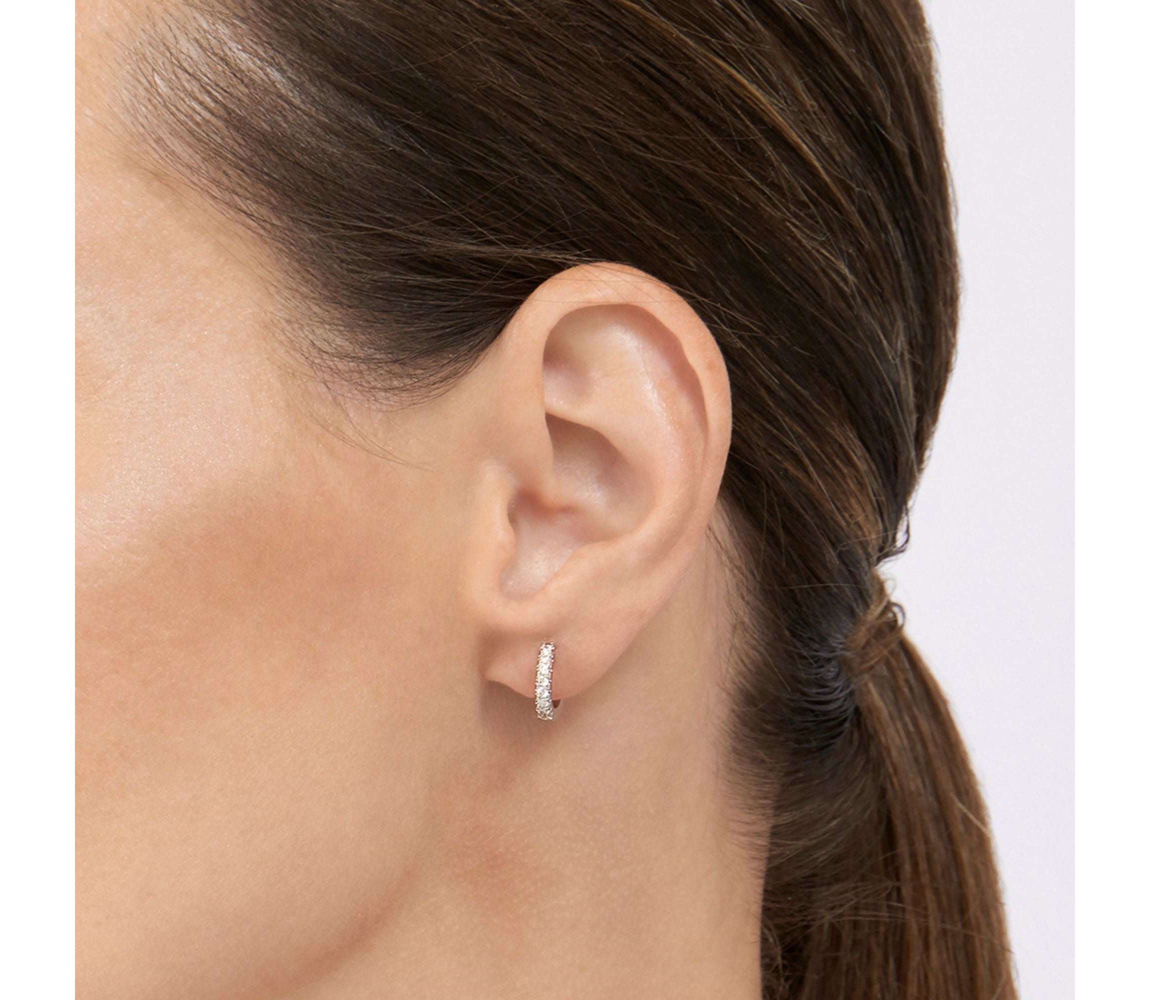 14k Gold Plated Mini Huggie Hoop Earrings