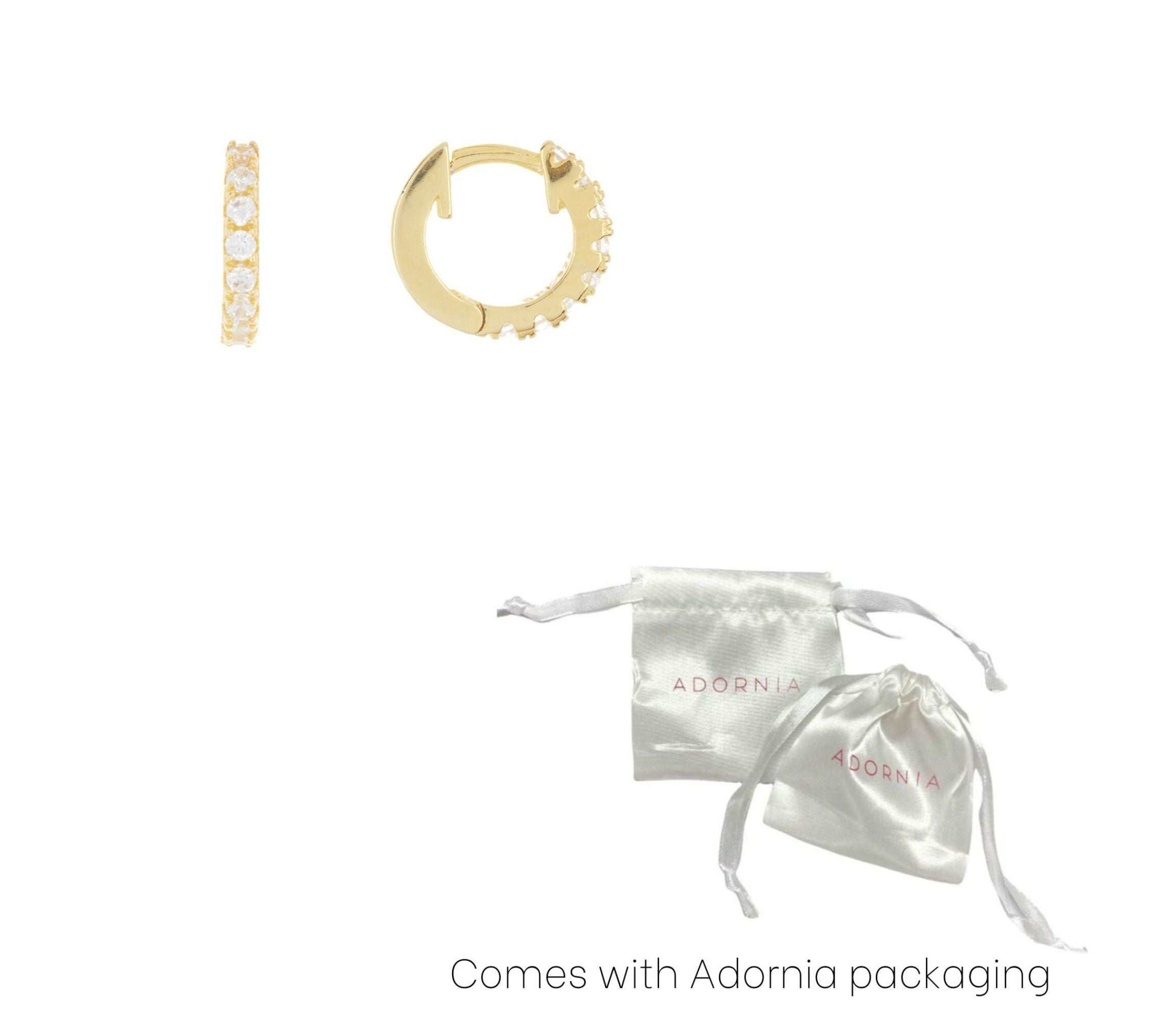 14k Gold Plated Mini Huggie Hoop Earrings