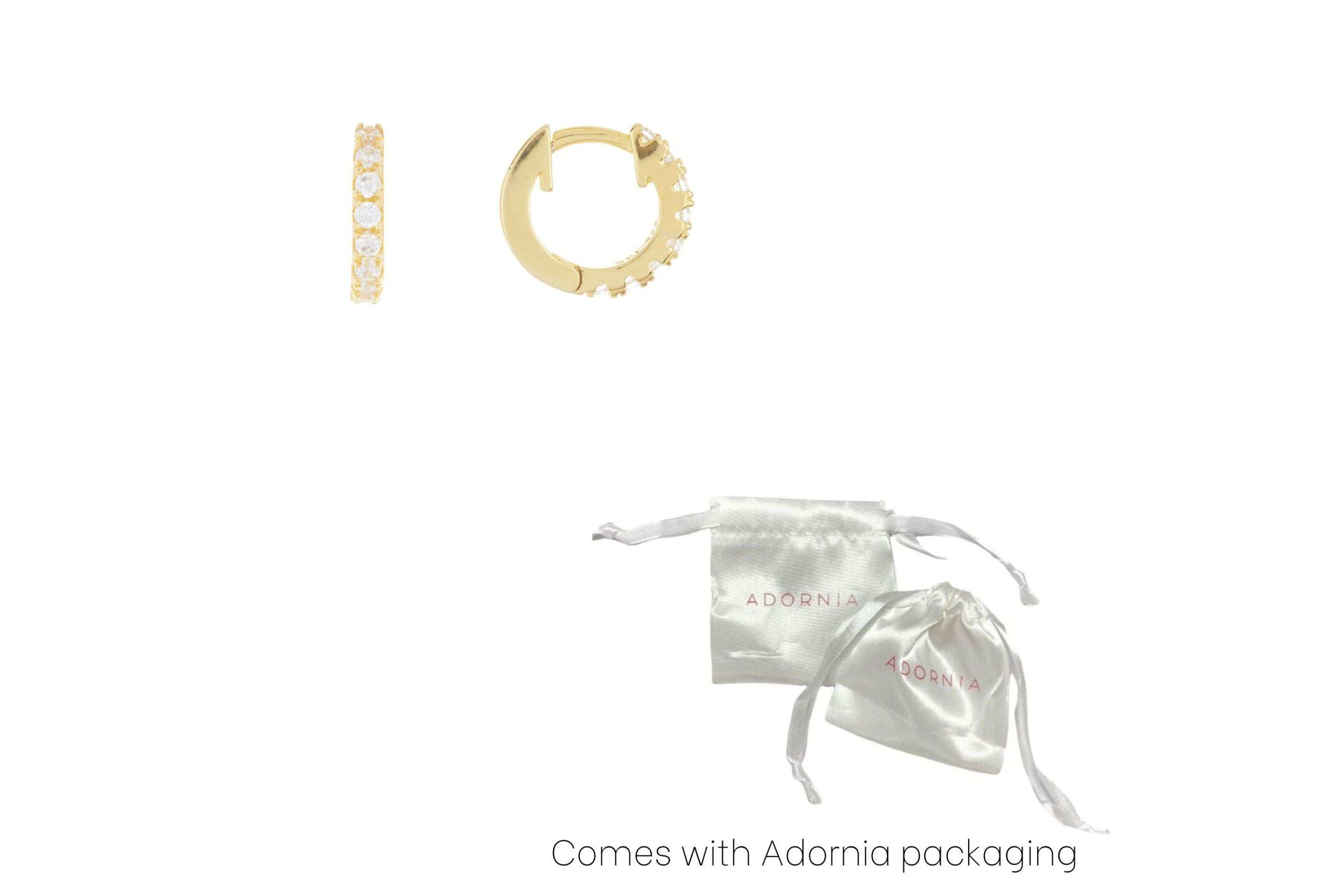 14k Gold Plated Mini Huggie Hoop Earrings
