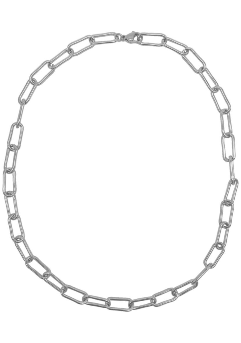 Tarnish Resistant Silver Plated Wide Chunky Paper Clip Chain