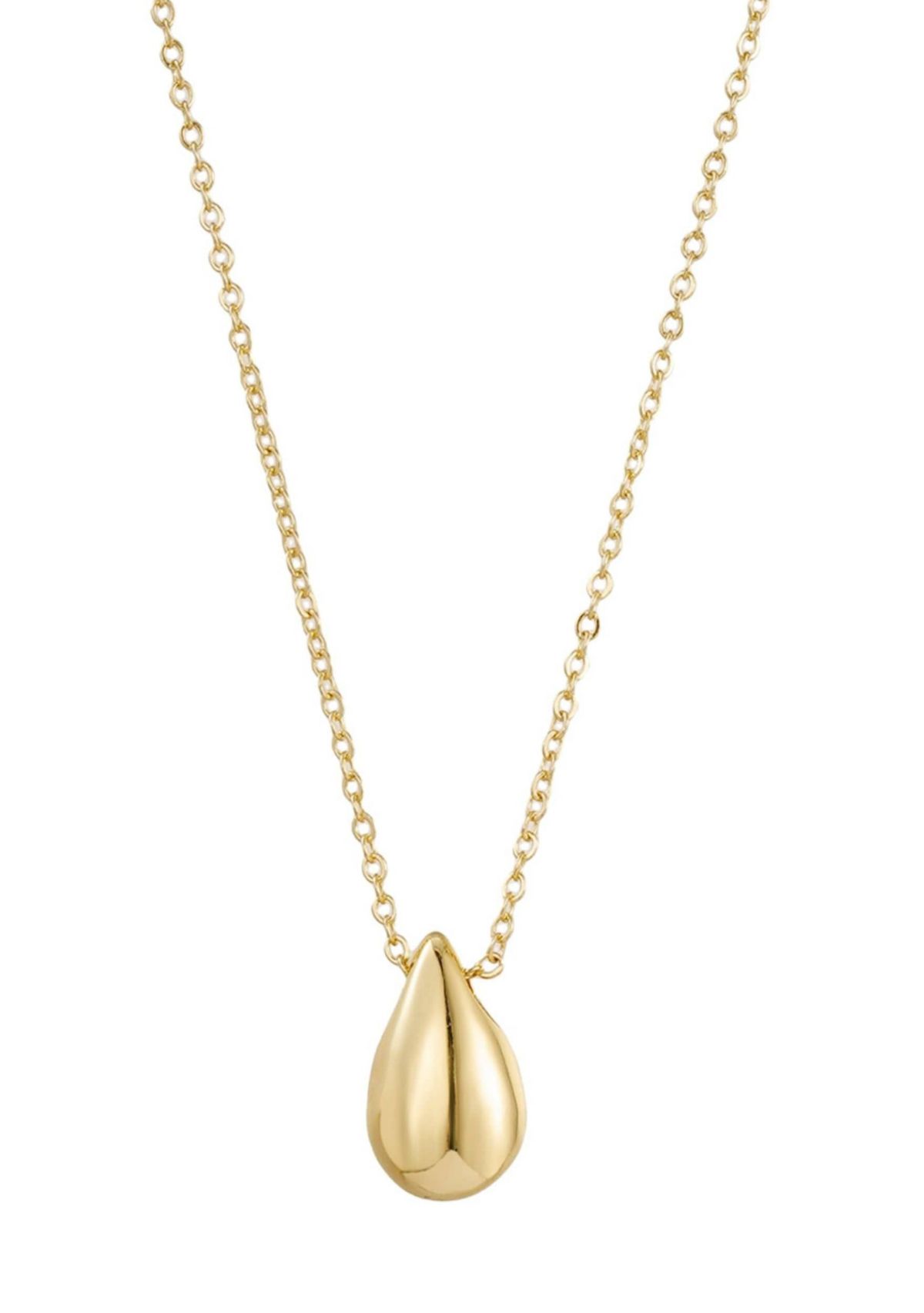 14k Gold Plated Teardrop Necklace