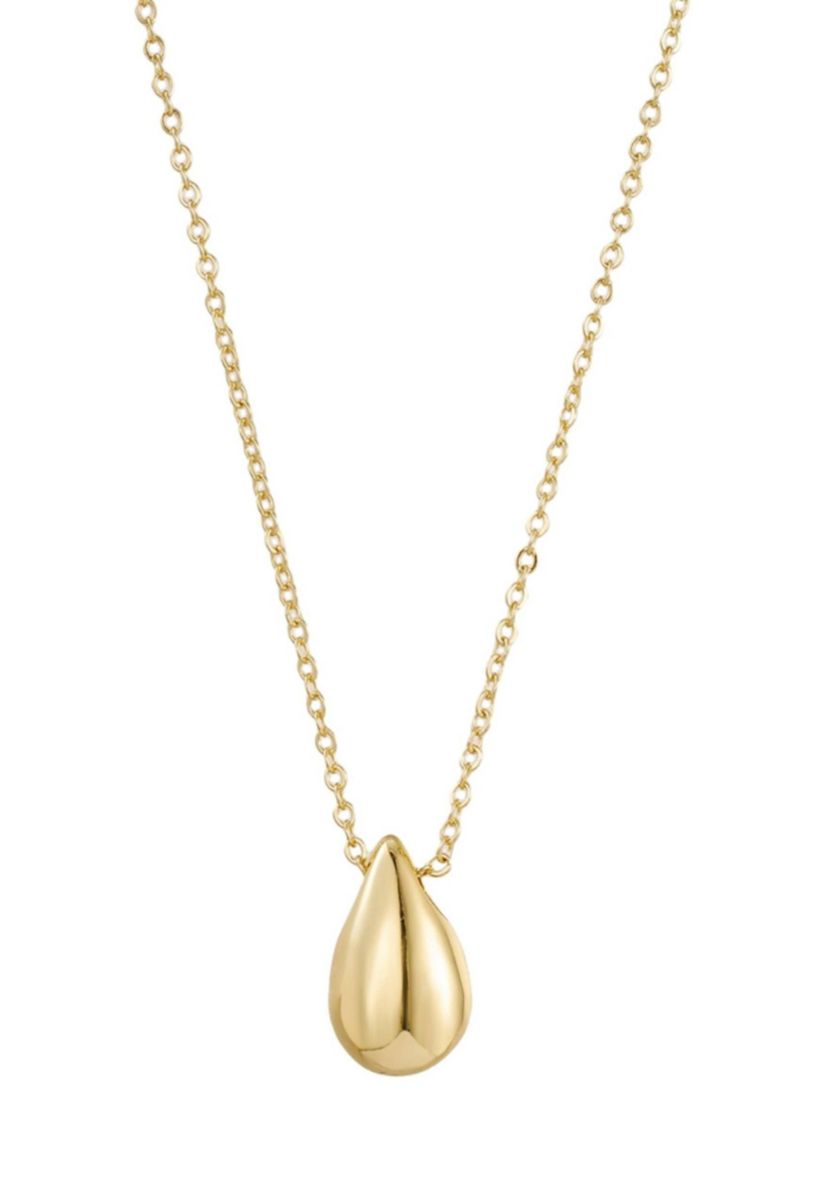 14k Gold Plated Teardrop Necklace