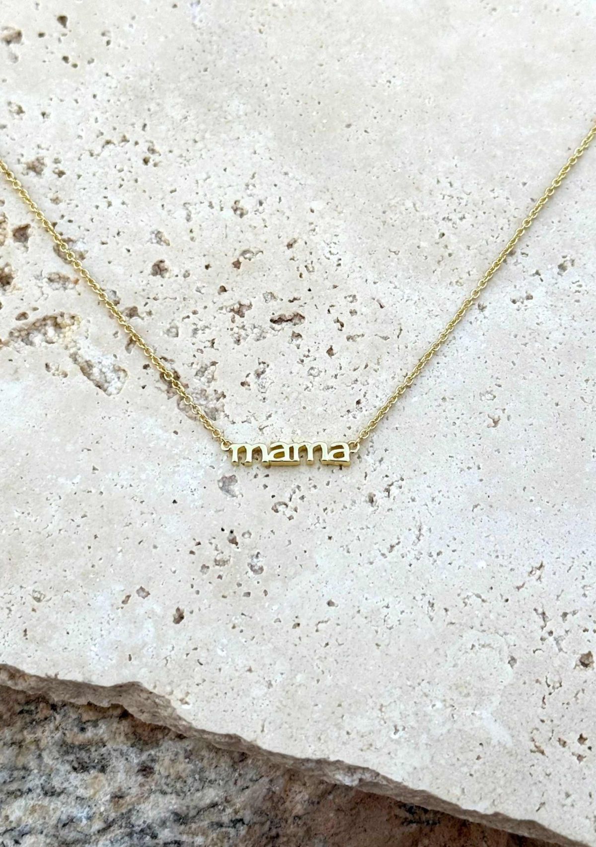 14k Gold Plated Mama Necklace