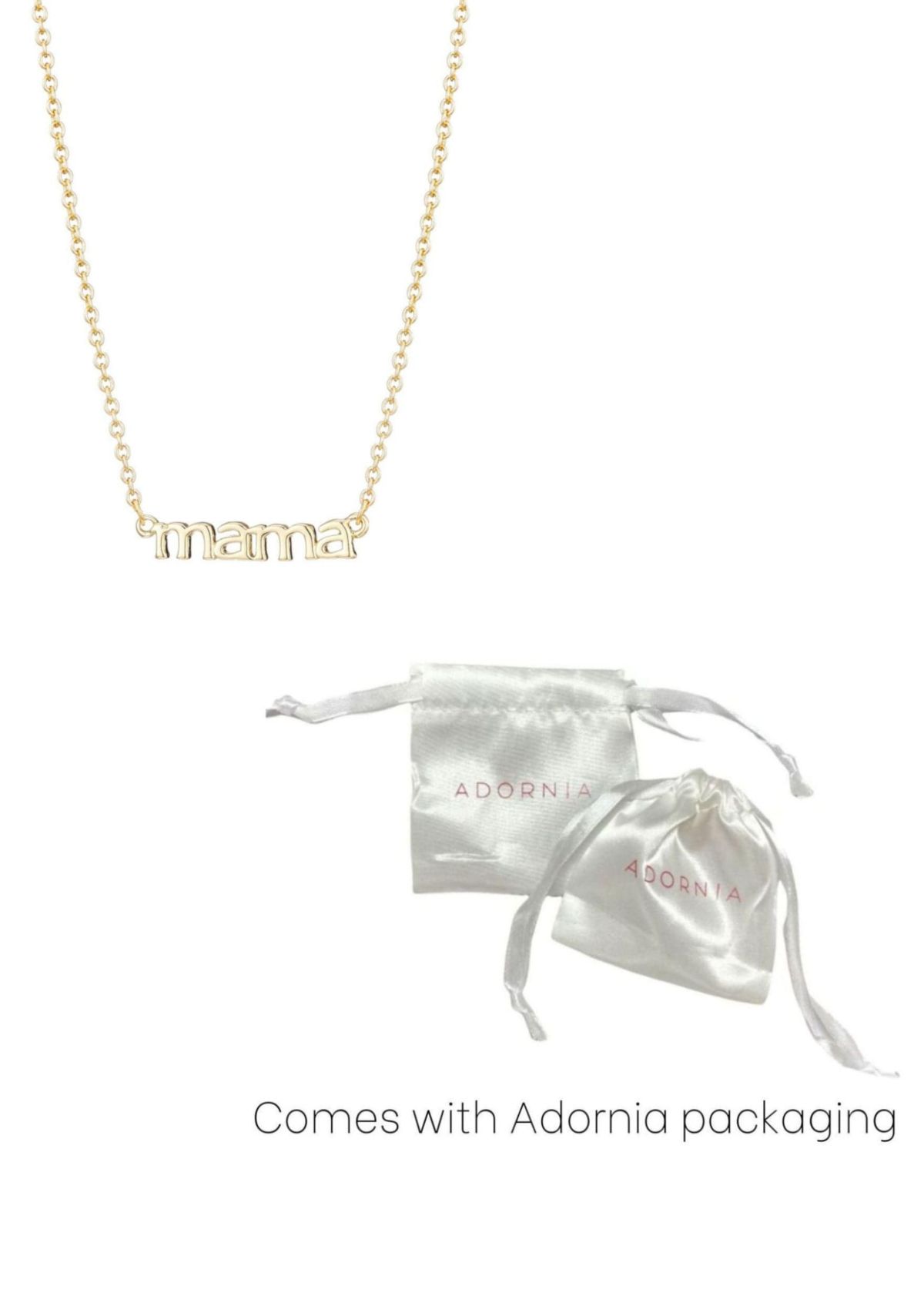 14k Gold Plated Mama Necklace