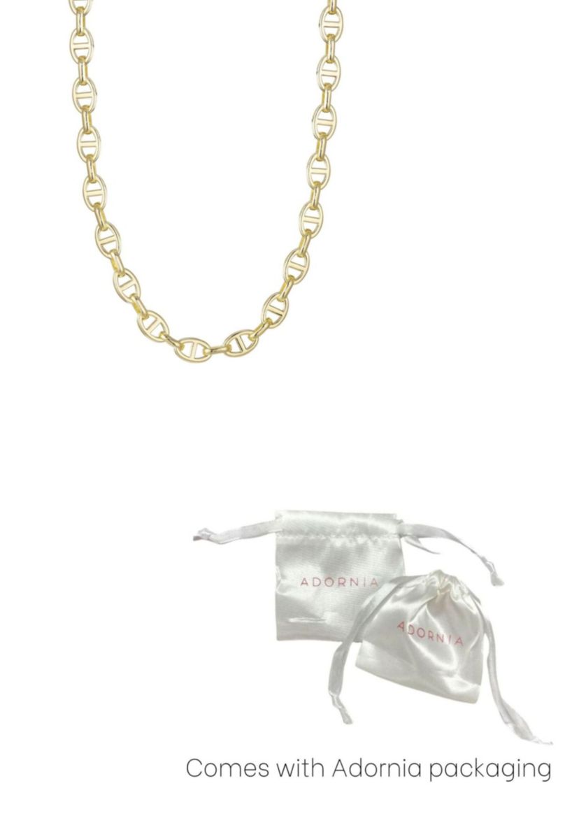 Gold Plated Mariner Link Chain Necklace