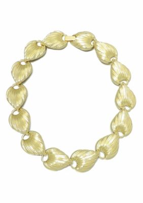 Adornia 14k Gold Plated Deco Link Necklace
