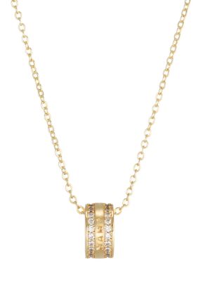 Adornia 14k Gold Plated Mama-Engraved Ring Necklace