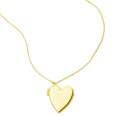 Adornia 14k Gold Plated Heart Locket Necklace