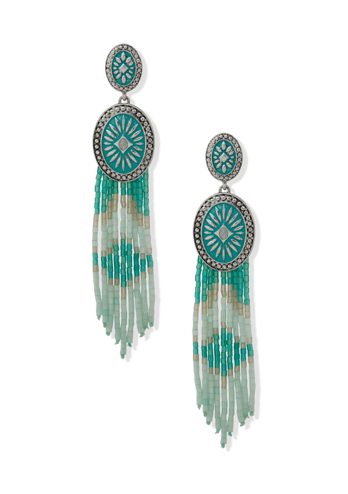 Multi Long Beaded Earrings