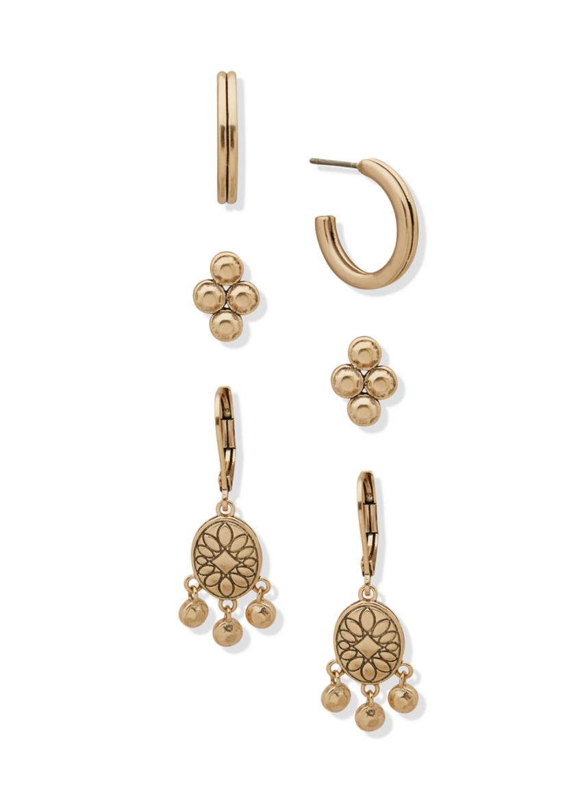 Shaky Drop Trio Earring Set
