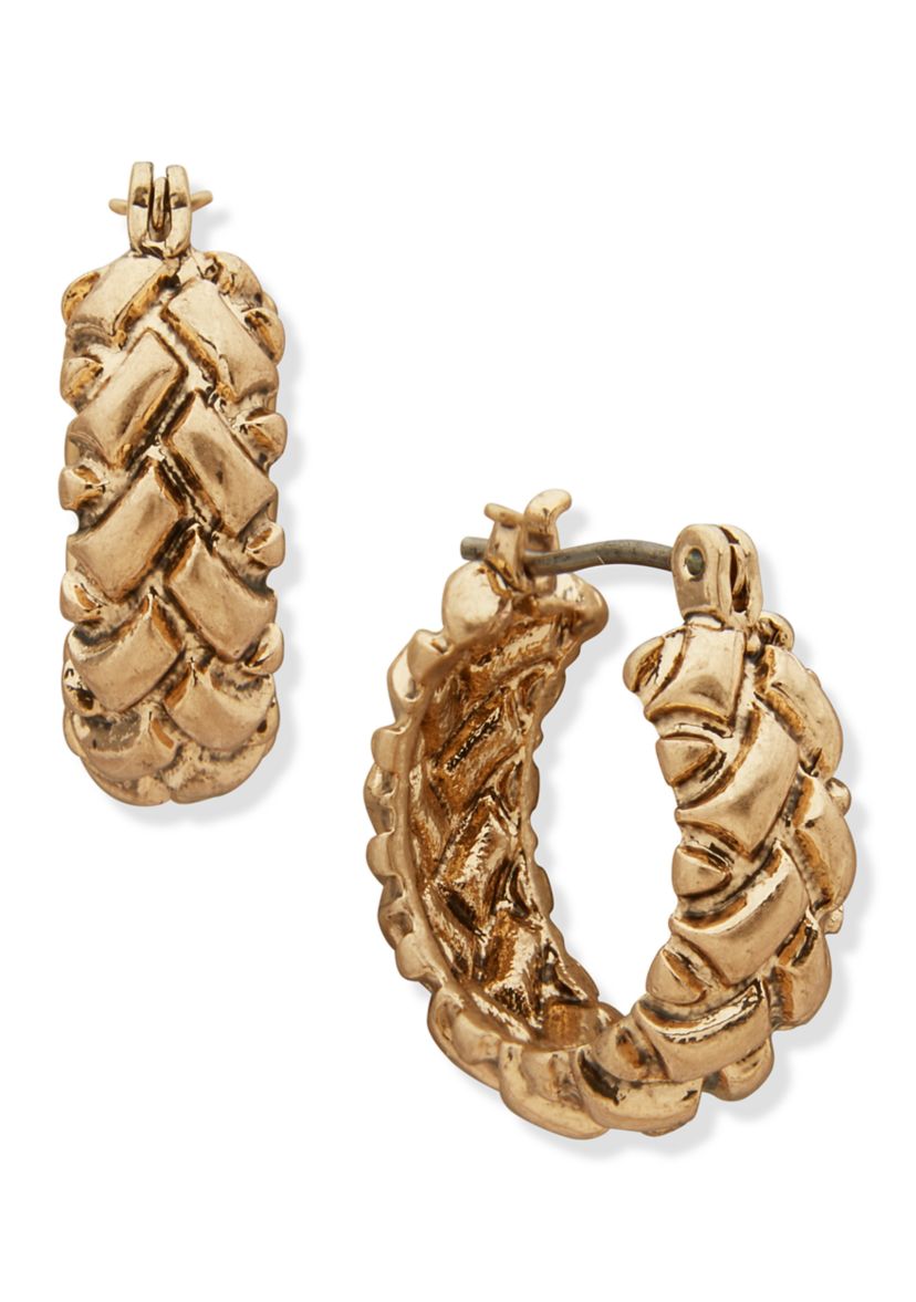 Braided Hoop Earrings 