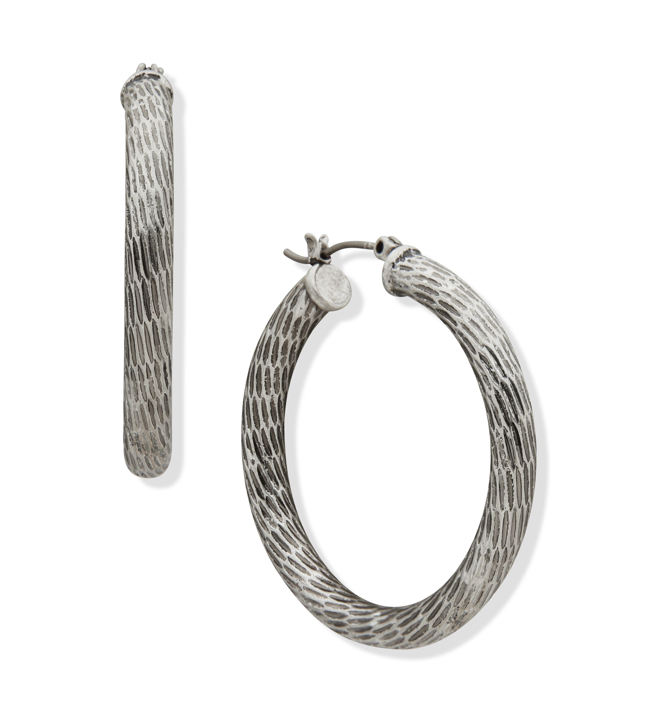 Textured Hoop Earrings