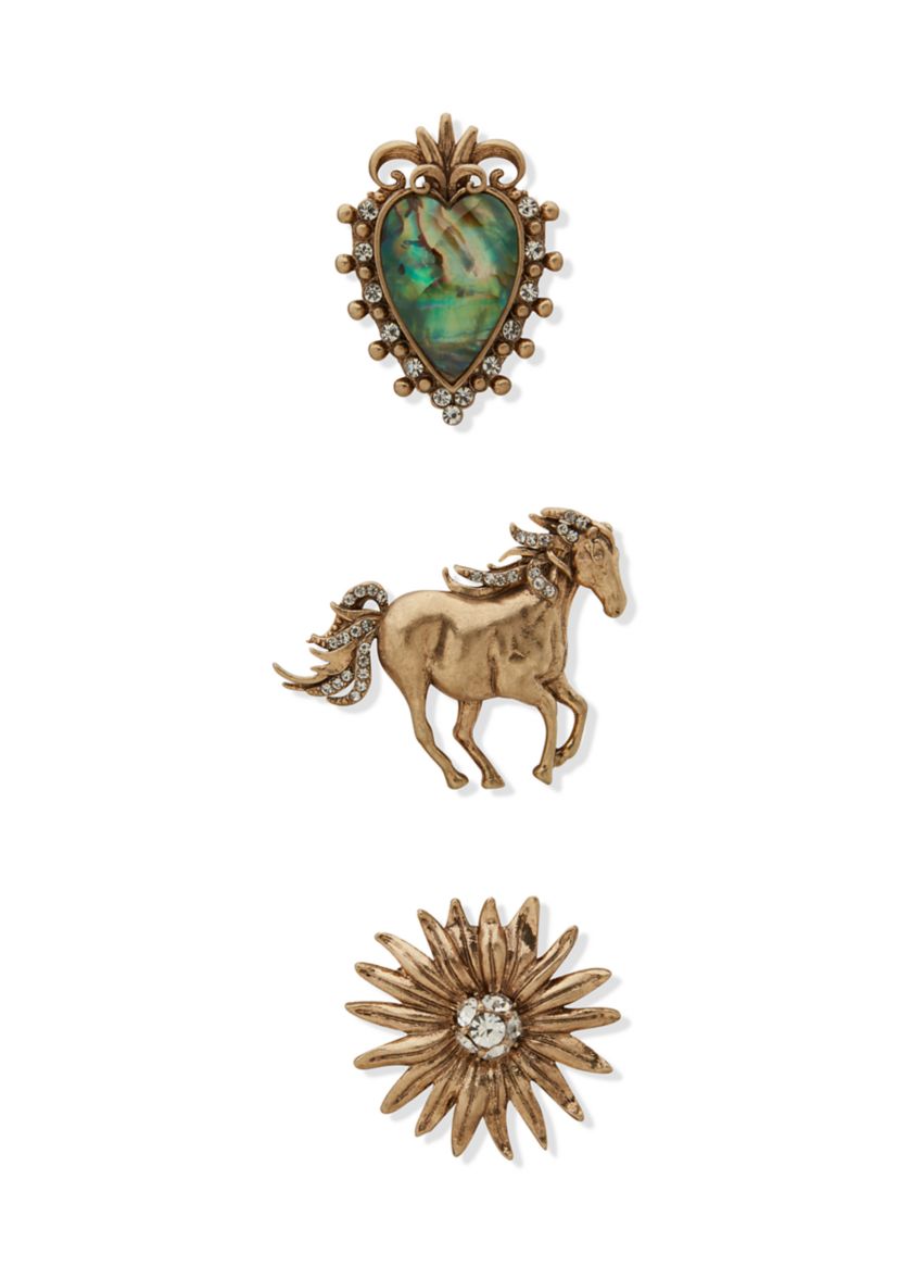 Gold-Tone Multi Pin Set