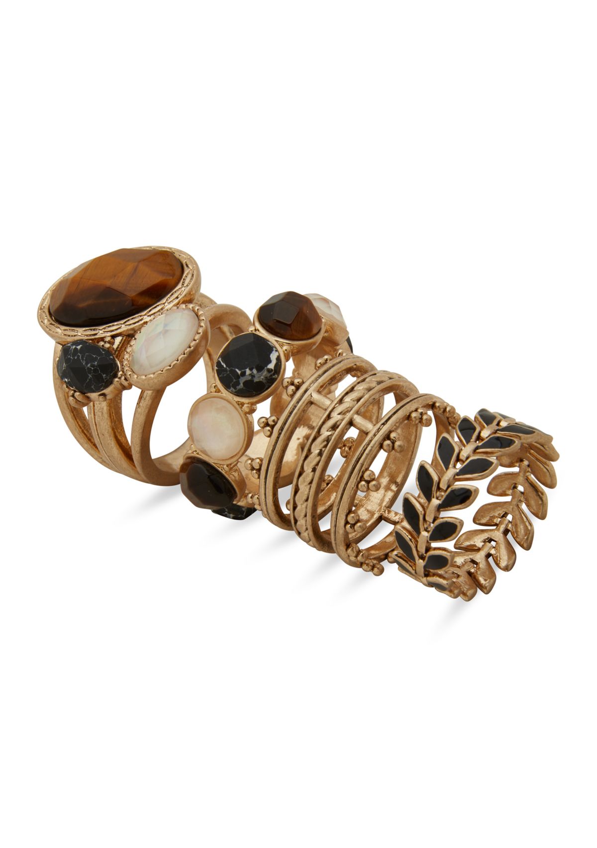 Gold-Tone Ring Set