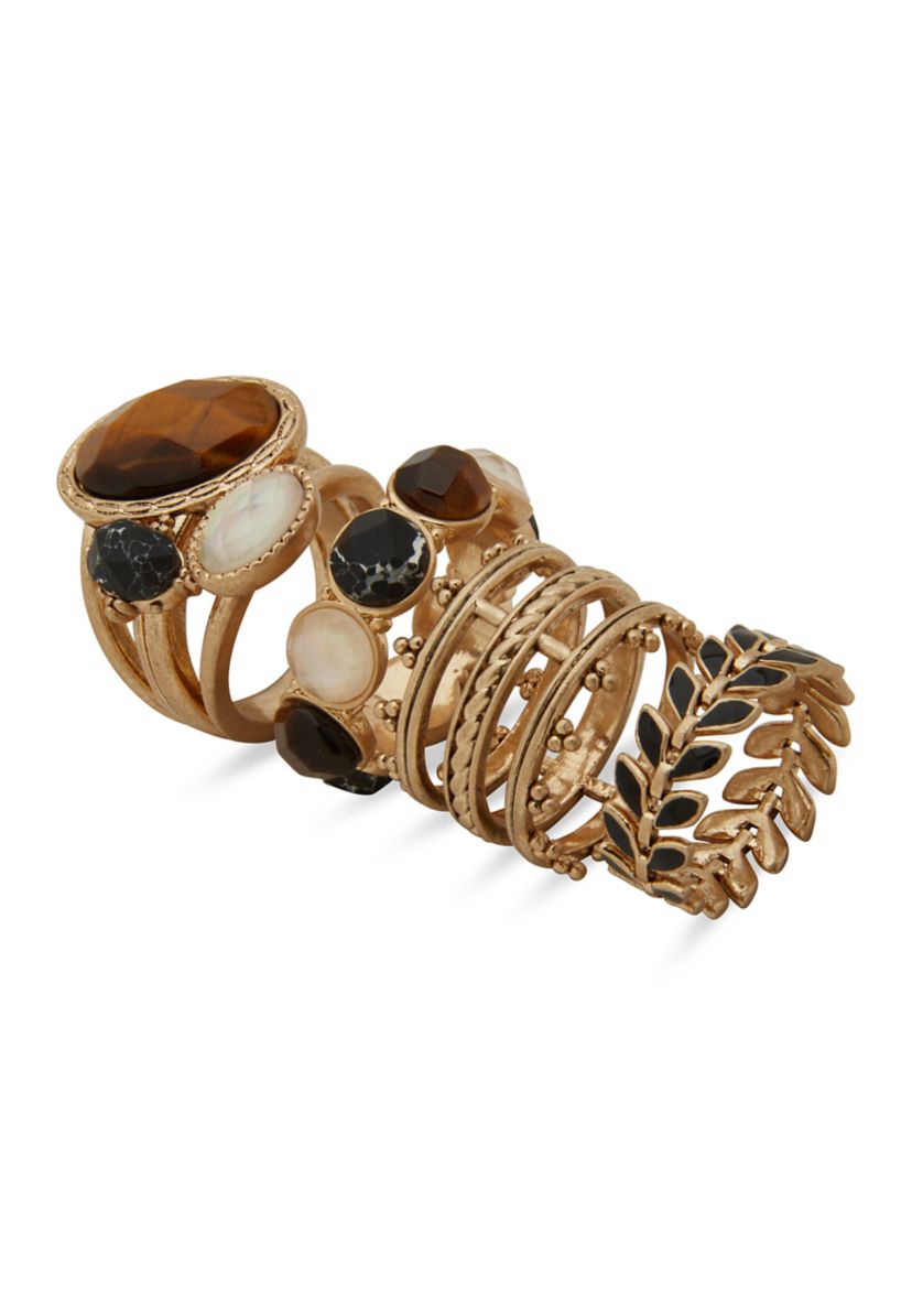 Gold-Tone Ring Set