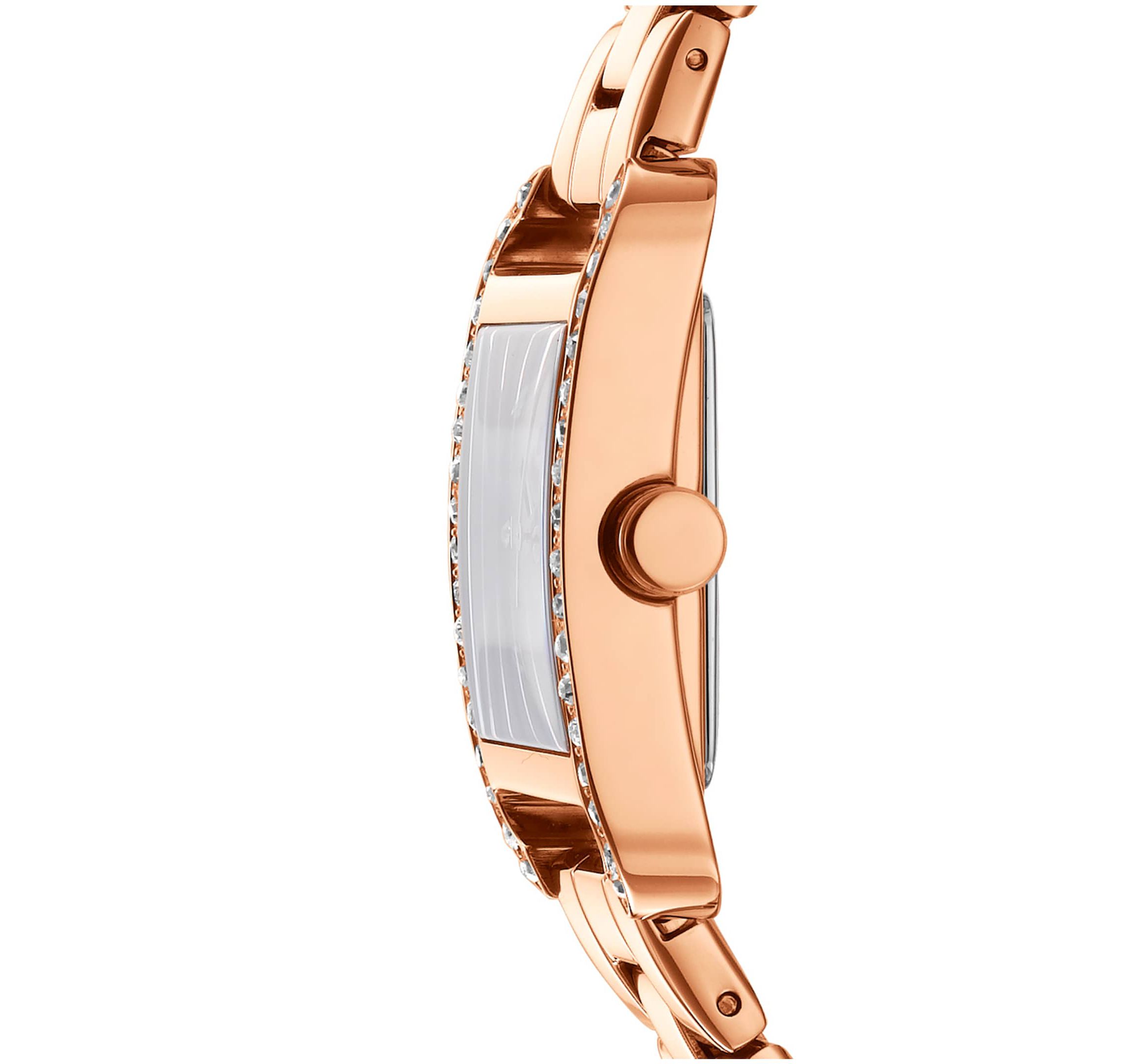 Womens City Midi Rose Gold Dial Rose Gold-Tone Stainless Steel Bracelet Watch