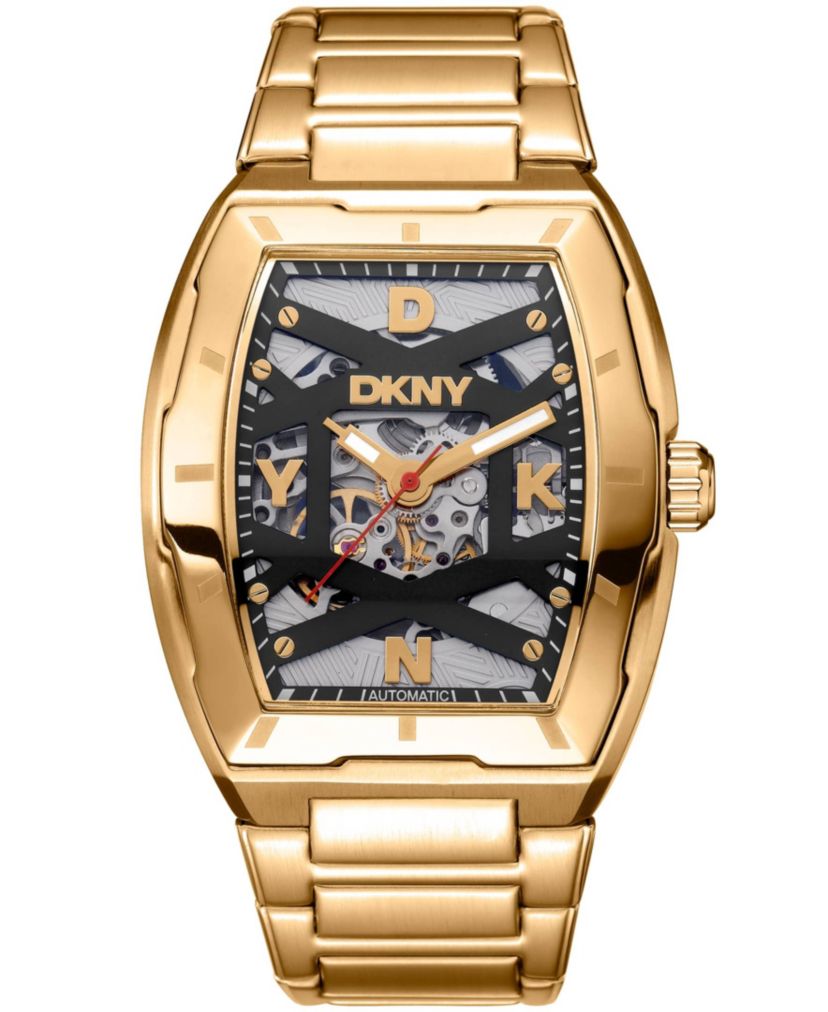 Mens Urban Automatic Black Dial Stainless Steel Bracelet Watch