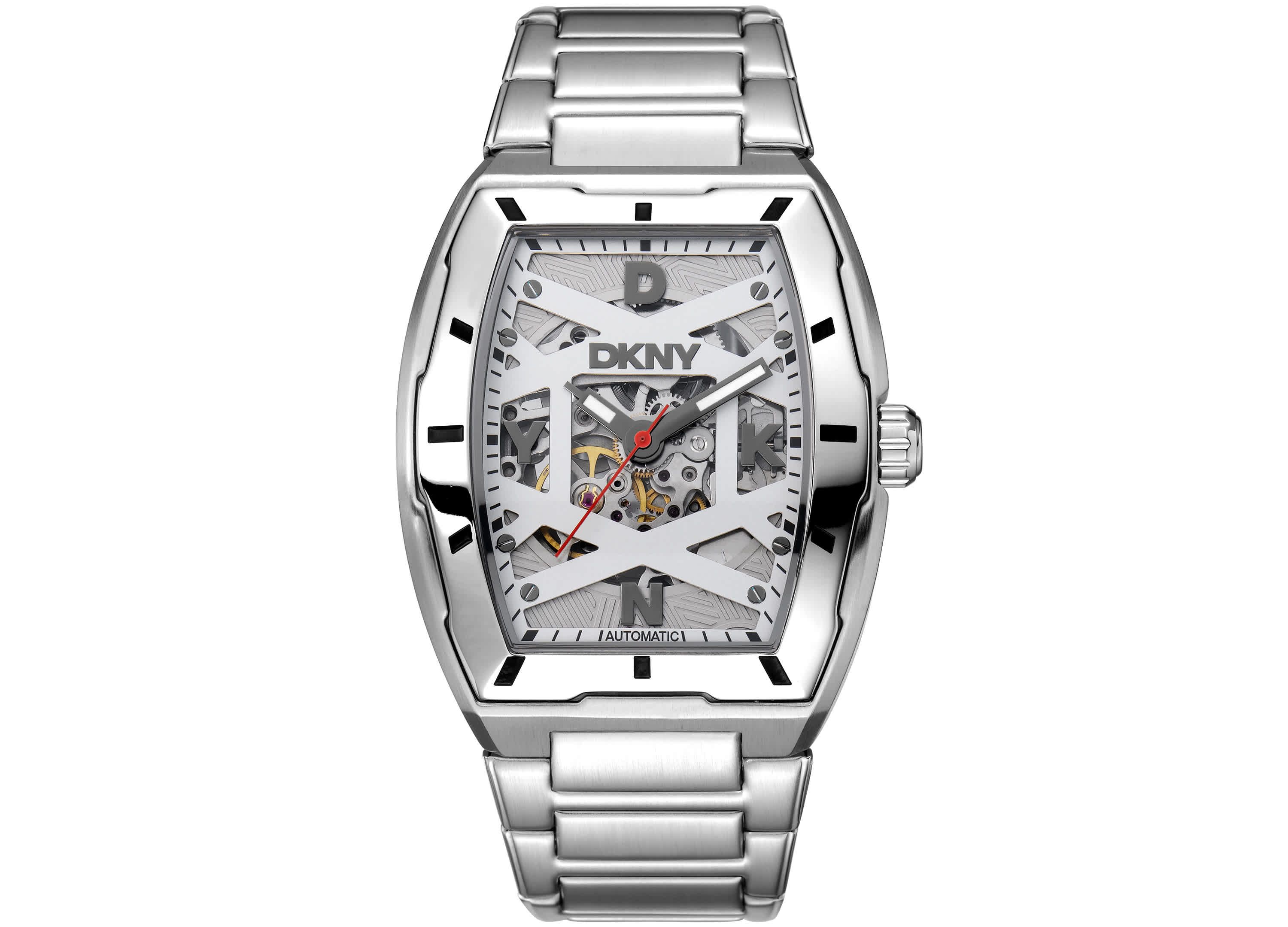 Mens Urban Automatic Silver Dial Stainless Steel Bracelet Watch