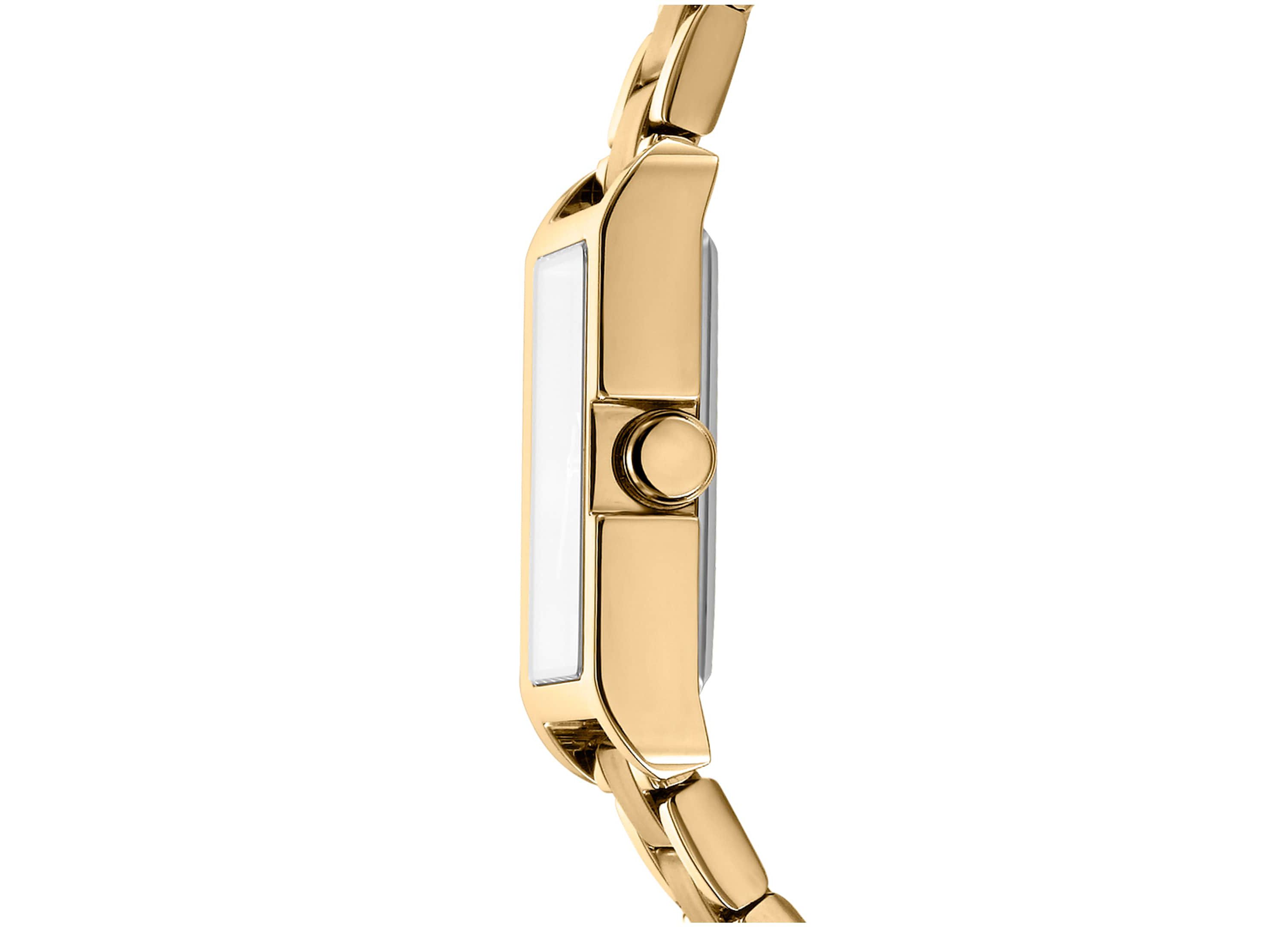 Womens Westside Midi Silver Dial Gold-Tone Stainless Steel Bracelet Watch