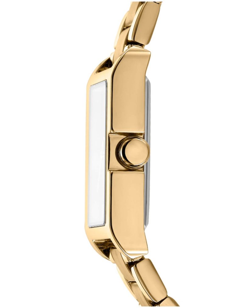 Womens Westside Midi Silver Dial Gold-Tone Stainless Steel Bracelet Watch