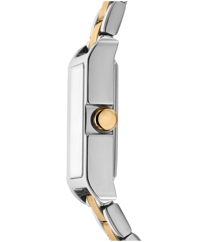Womens Westside Midi White MOP Dial Gold Two-Tone Stainless Steel Bracelet Watch