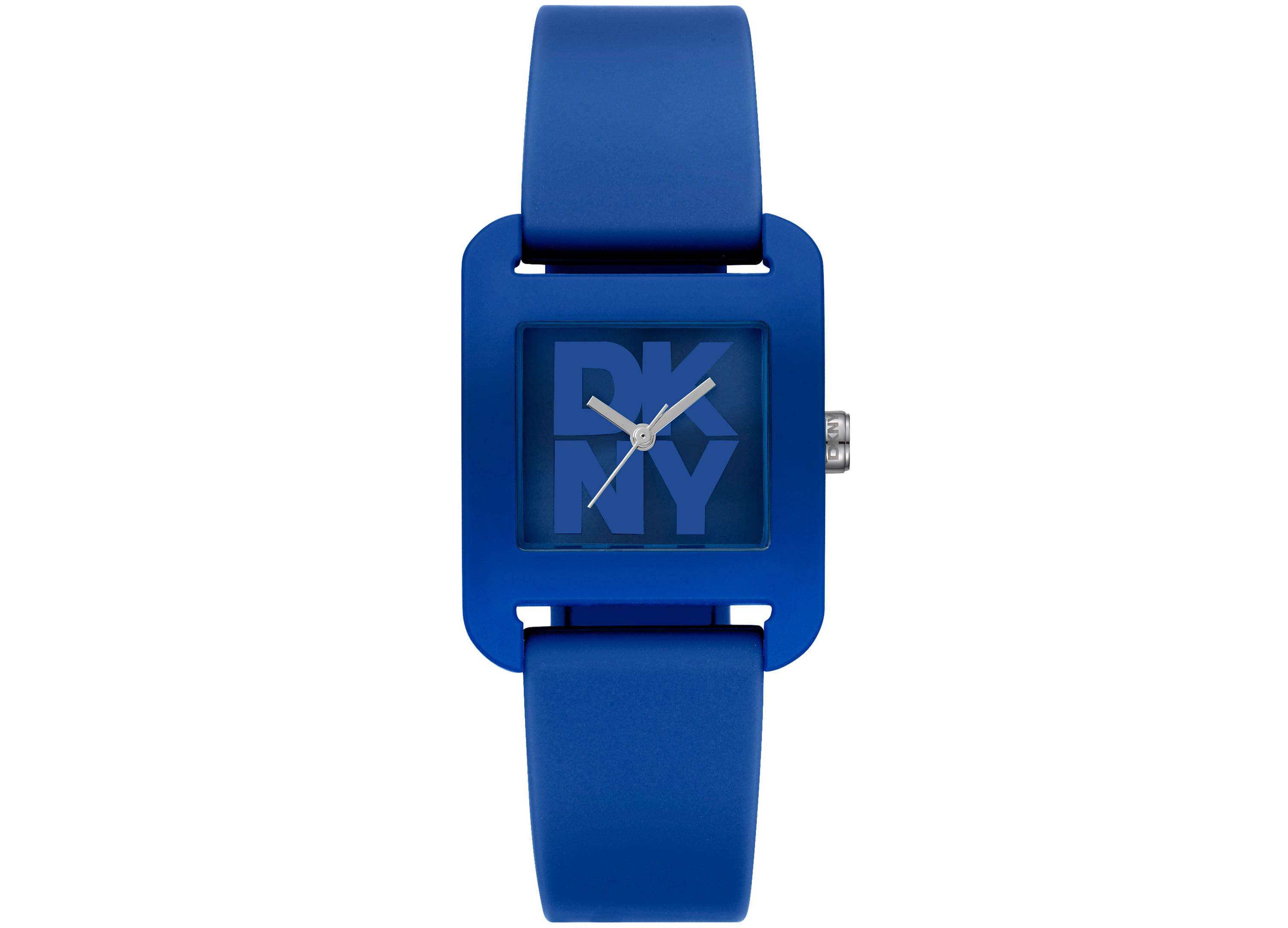 Womens City Sport Dark Blue Dial Dark Blue Silicone Strap Watch