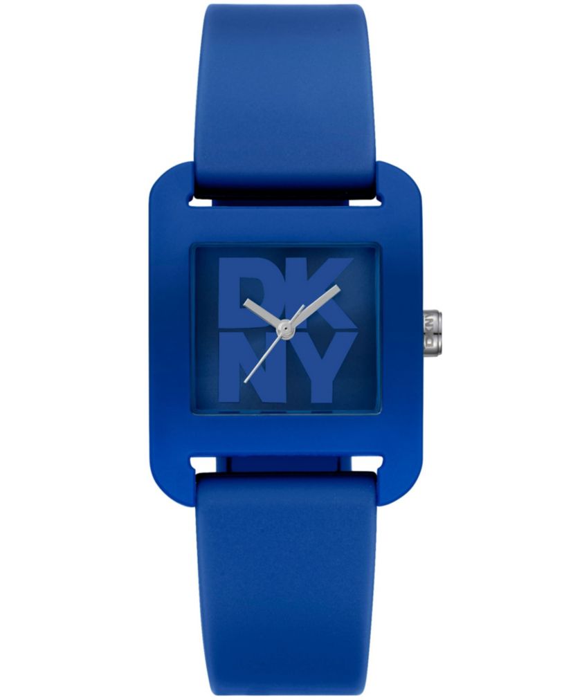 Womens City Sport Dark Blue Dial Dark Blue Silicone Strap Watch