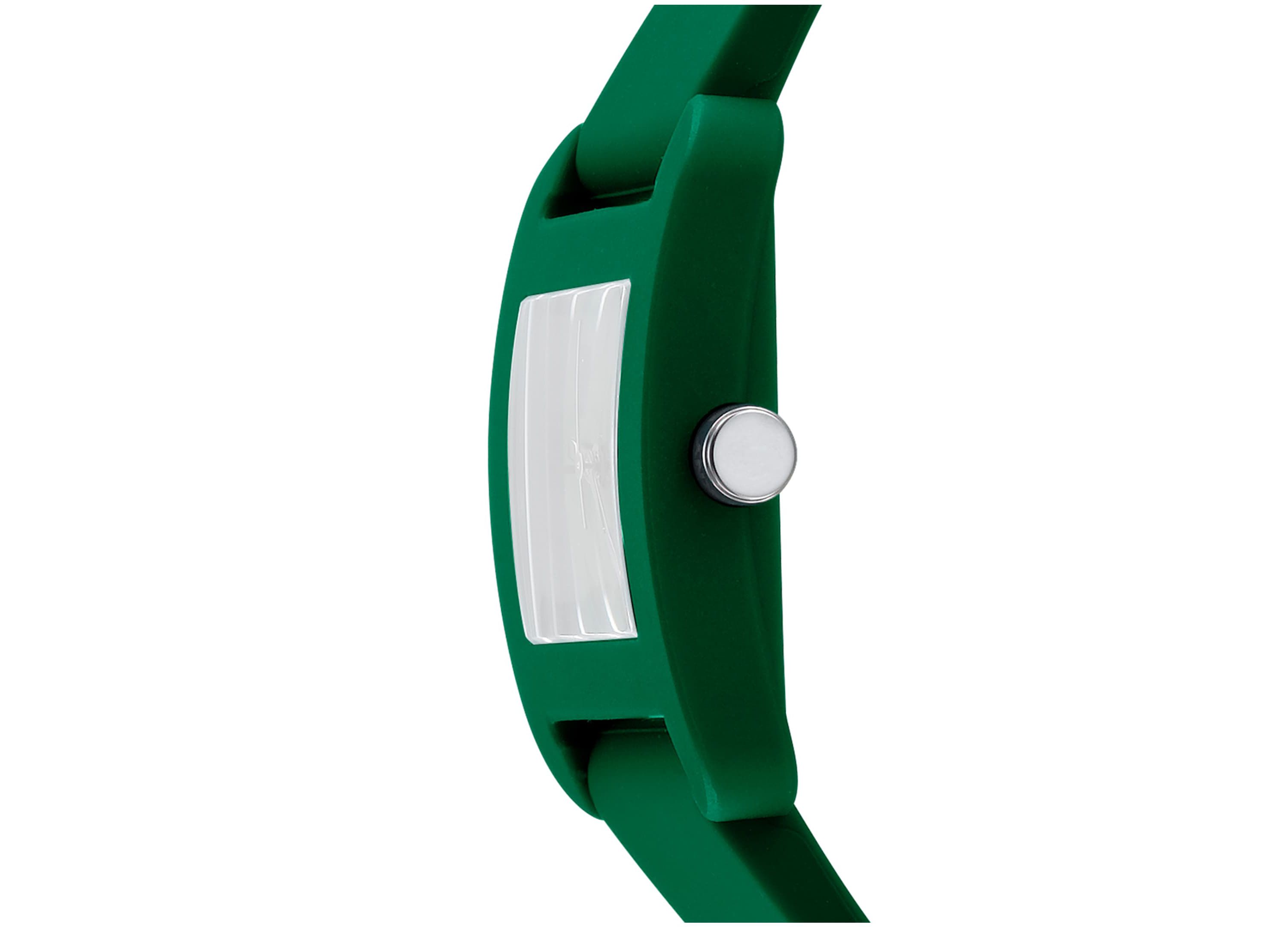 Womens City Sport Dark Green Dial Dark Green Silicone Strap Watch