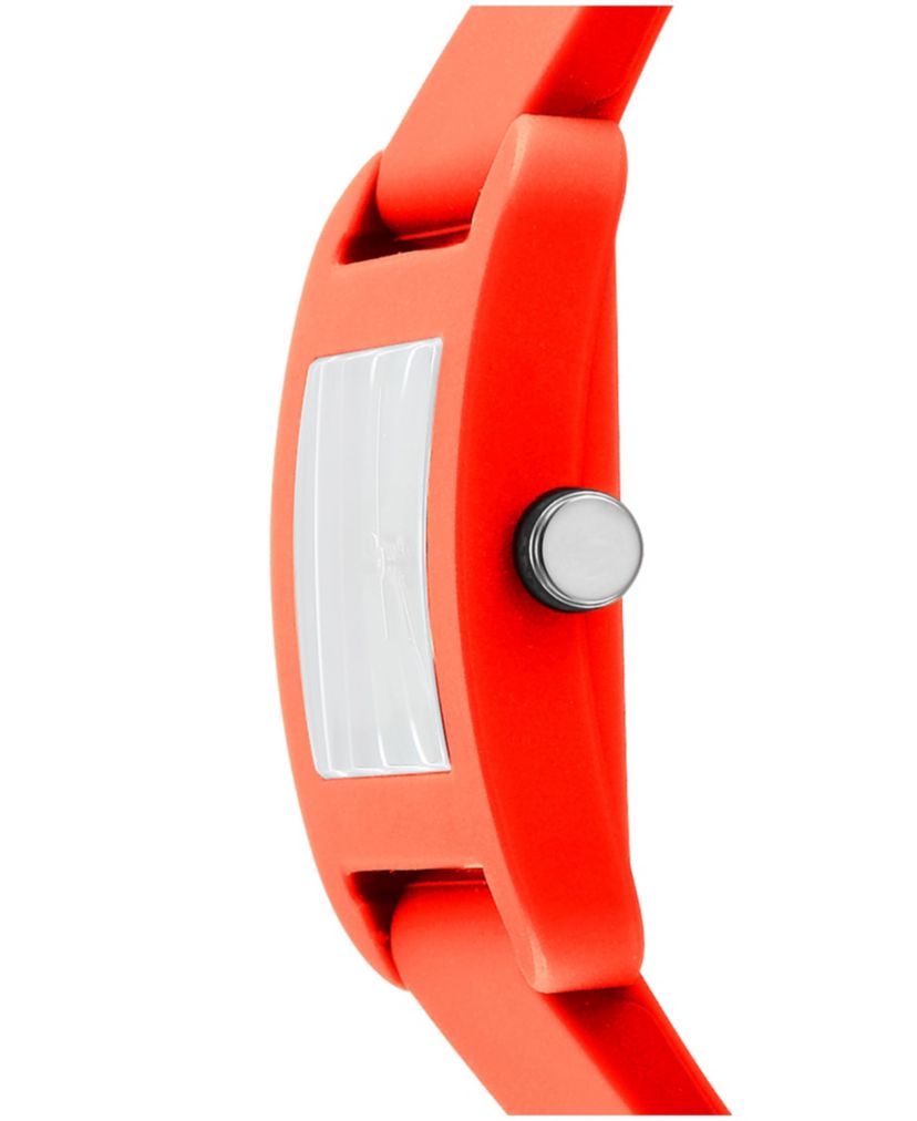 Womens City Sport Red Dial Red Silicone Strap Watch