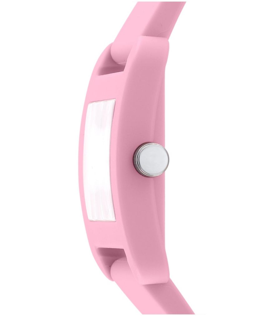 Womens City Sport Pink Dial Pink Silicone Strap Watch
