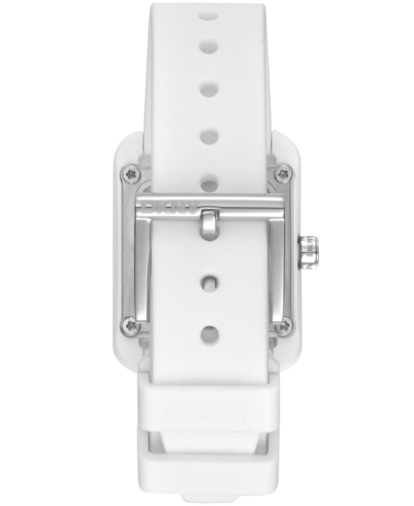 Womens City Sport White Dial White Silicone Strap Watch