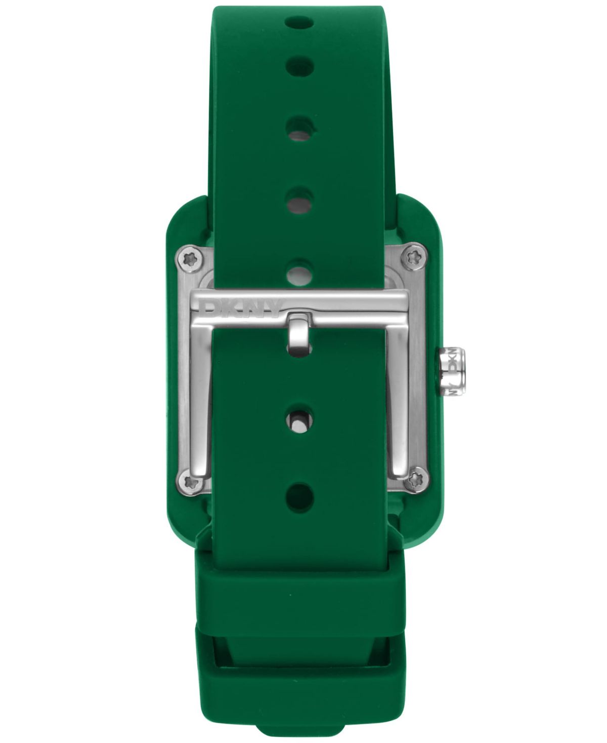 Womens City Sport Dark Green Dial Dark Green Silicone Strap Watch