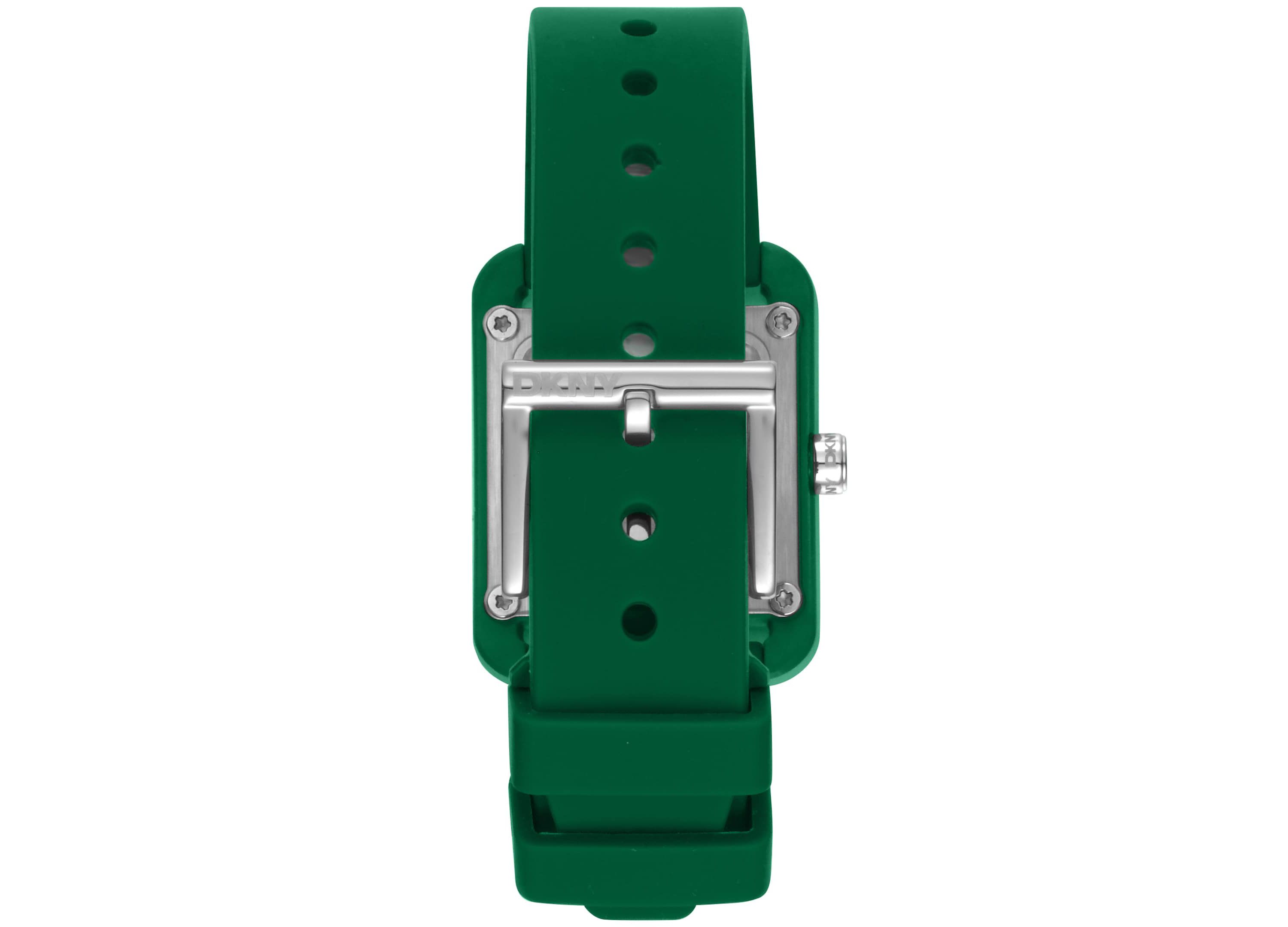 Womens City Sport Dark Green Dial Dark Green Silicone Strap Watch