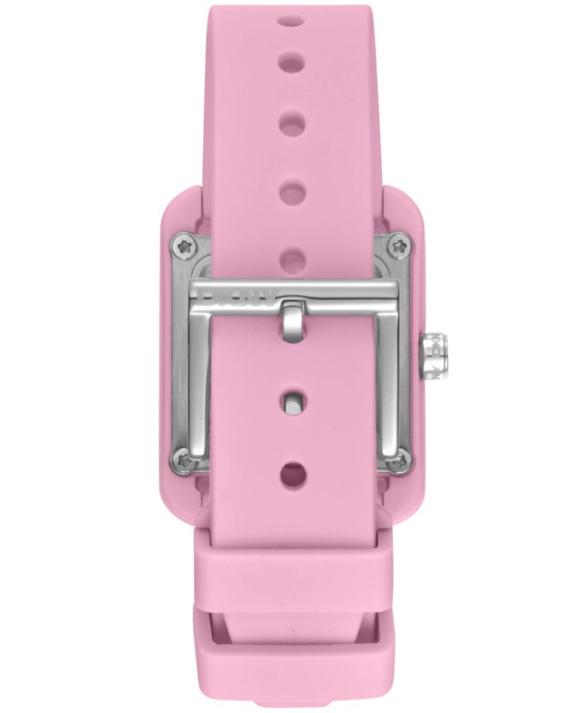 Womens City Sport Pink Dial Pink Silicone Strap Watch