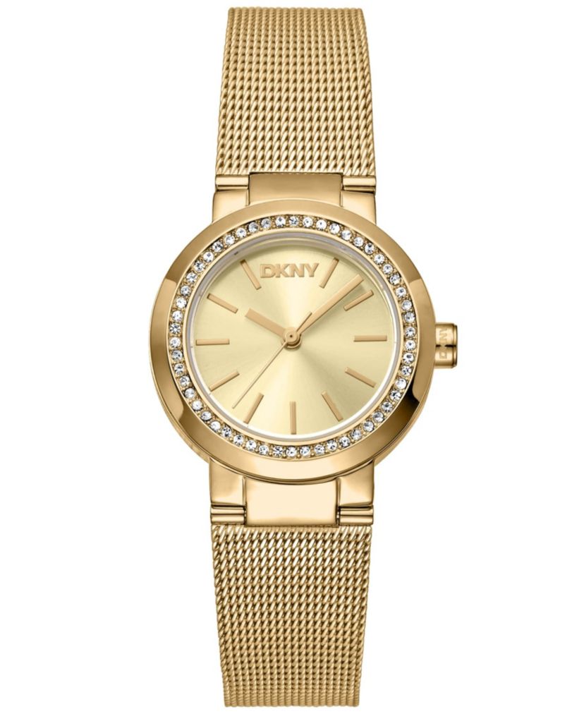 Womens Eastside Mini Champagne Dial Gold-Tone Stainless Steel Bracelet Watch