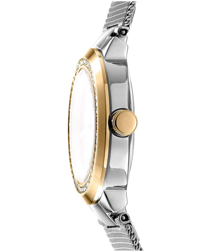 Womens Eastside Mini Silver Dial Gold Tone Case on Stainless Steel Bracelet Watch