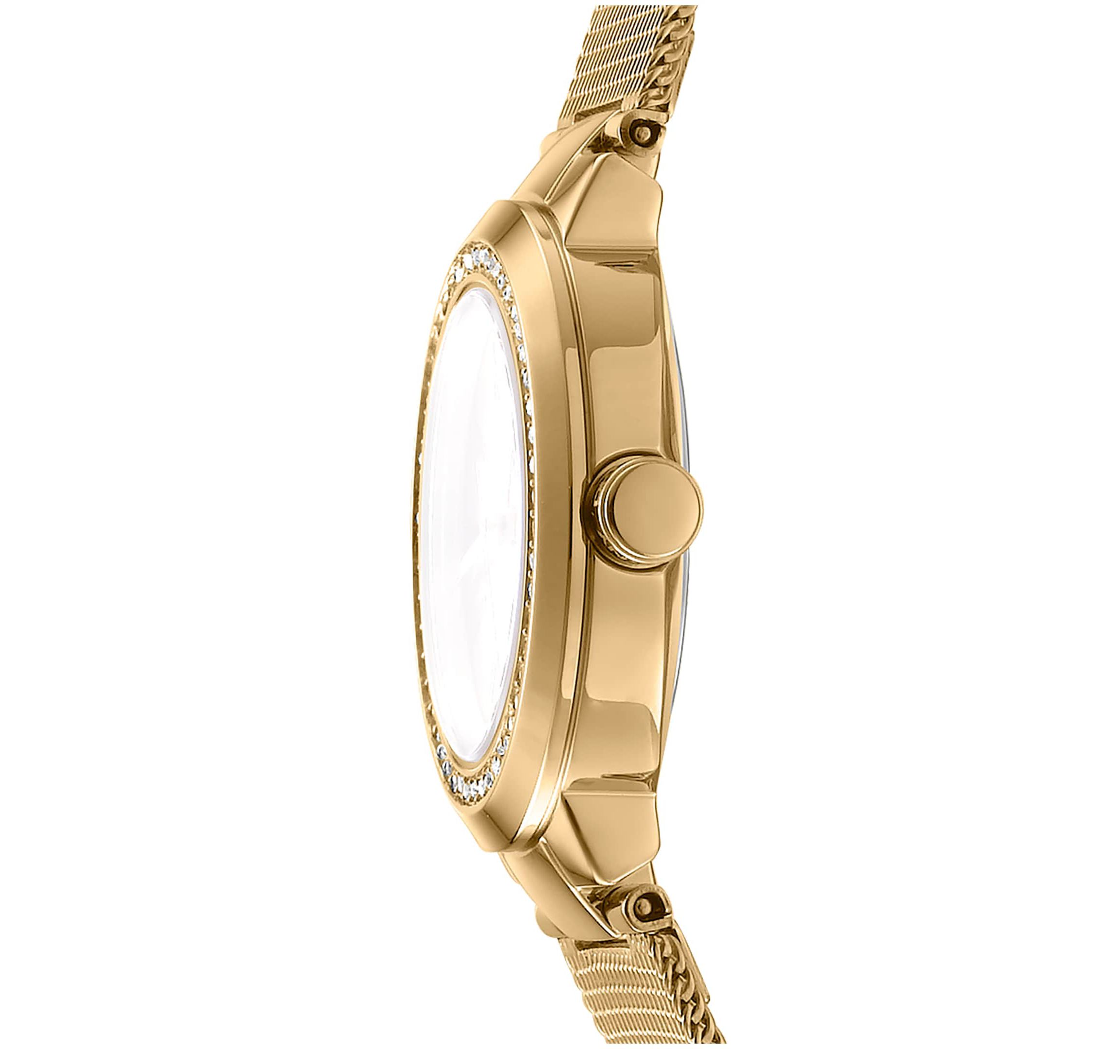 Womens Eastside Mini Champagne Dial Gold-Tone Stainless Steel Bracelet Watch