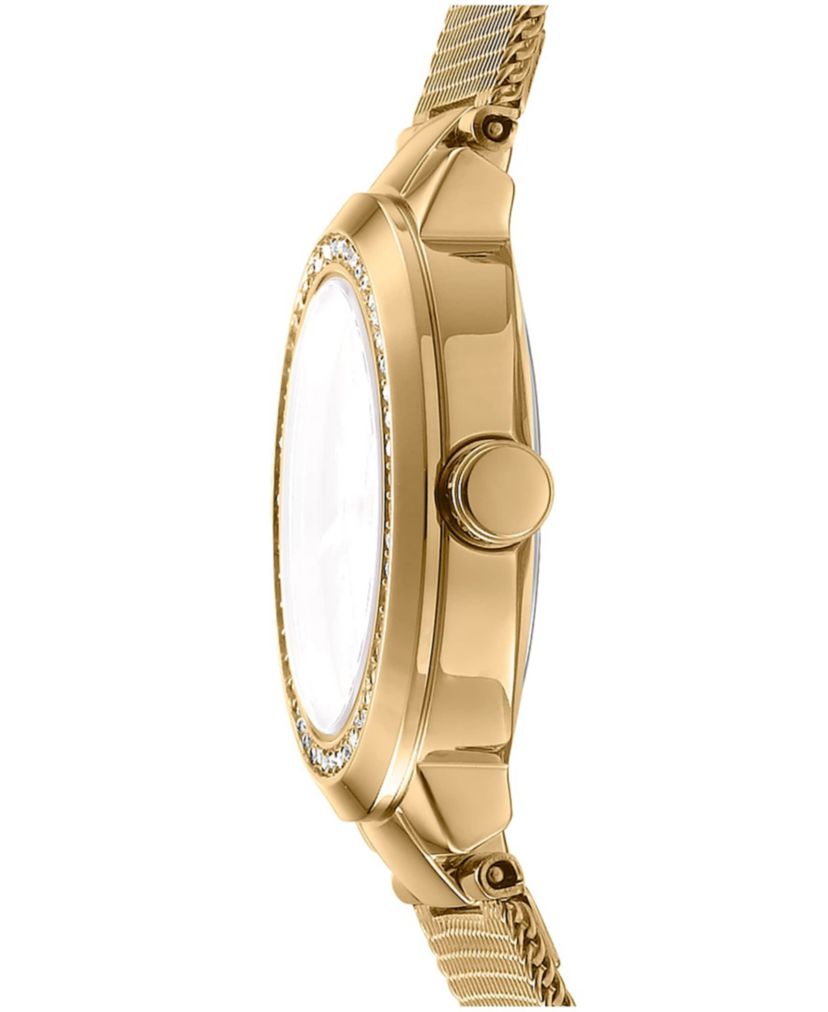 Womens Eastside Mini Champagne Dial Gold-Tone Stainless Steel Bracelet Watch