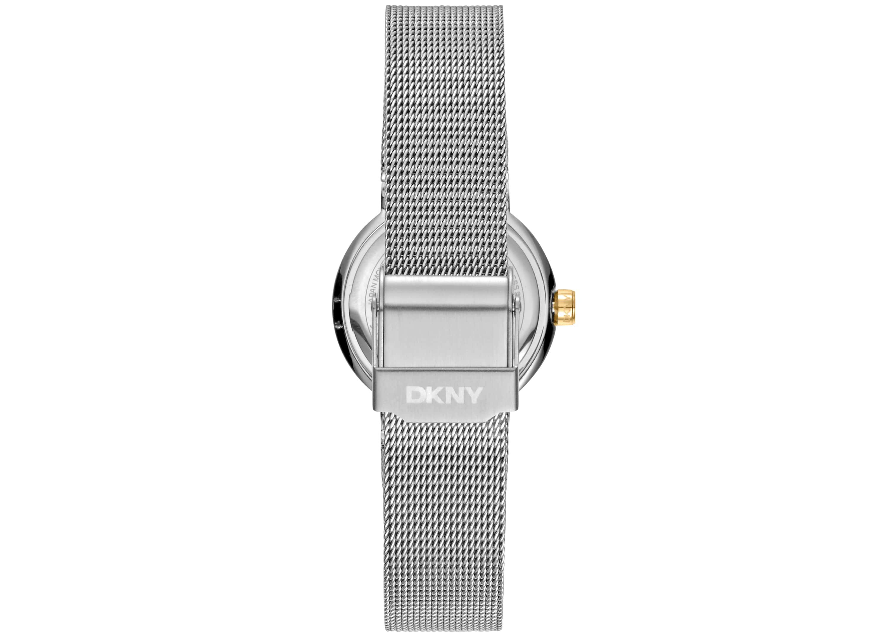 Womens Eastside Mini Silver Dial Gold Tone Case on Stainless Steel Bracelet Watch