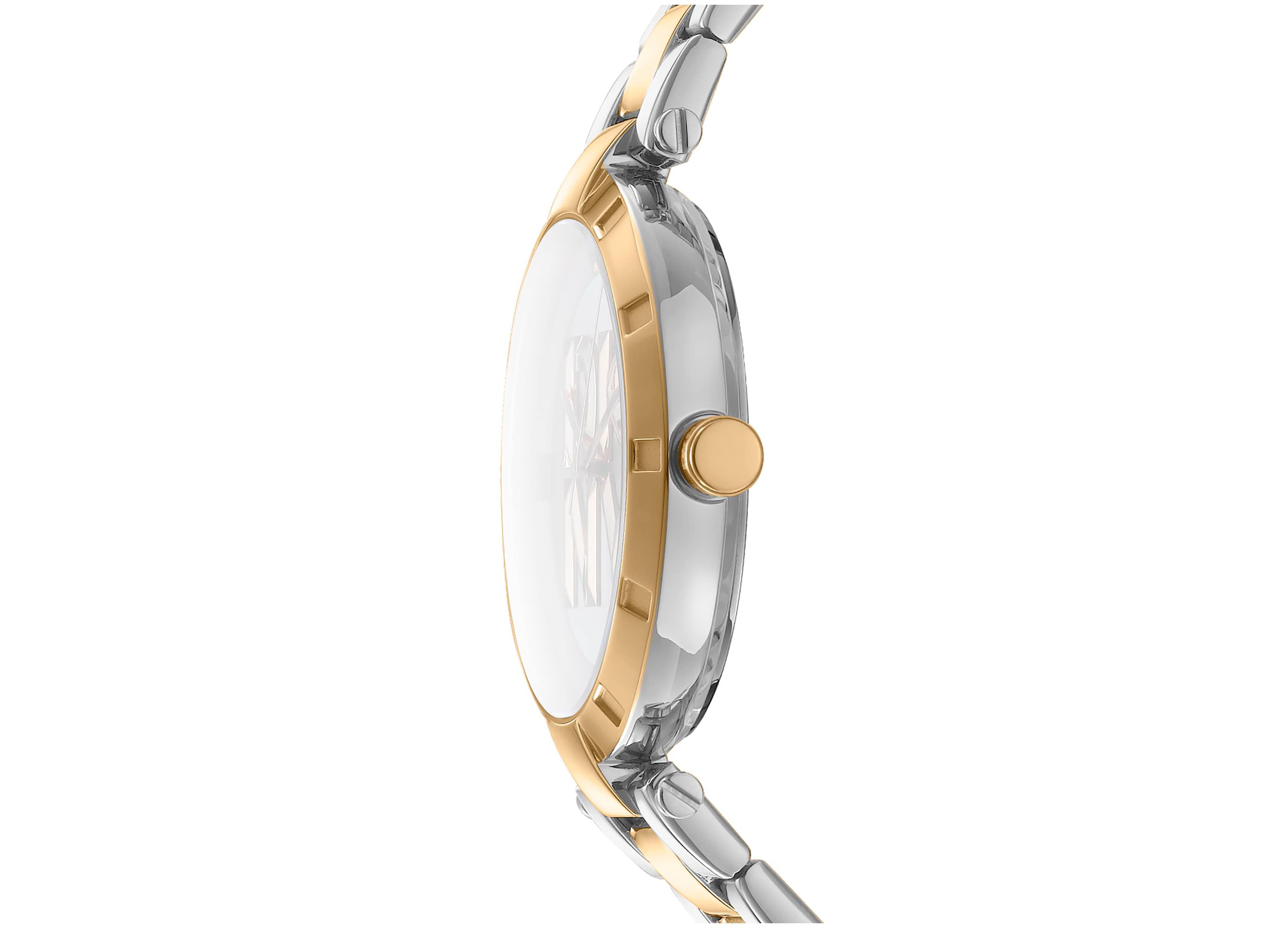 Womens Essential Logo Dark Green Dial Gold Two-Tone Stainless Steel Bracelet Watch