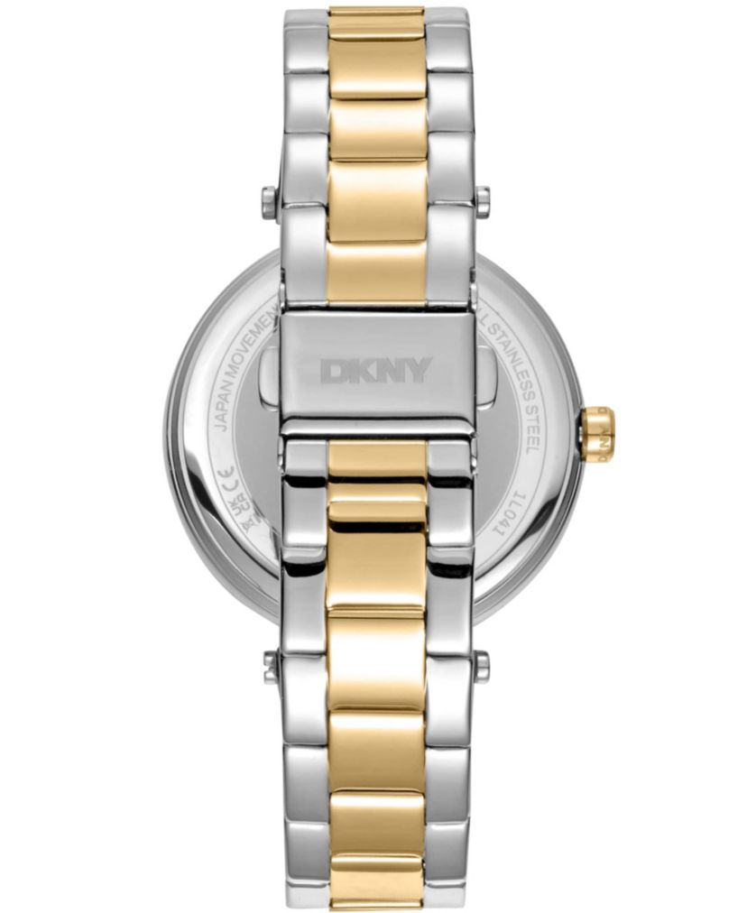 Womens Essential Logo Dark Green Dial Gold Two-Tone Stainless Steel Bracelet Watch