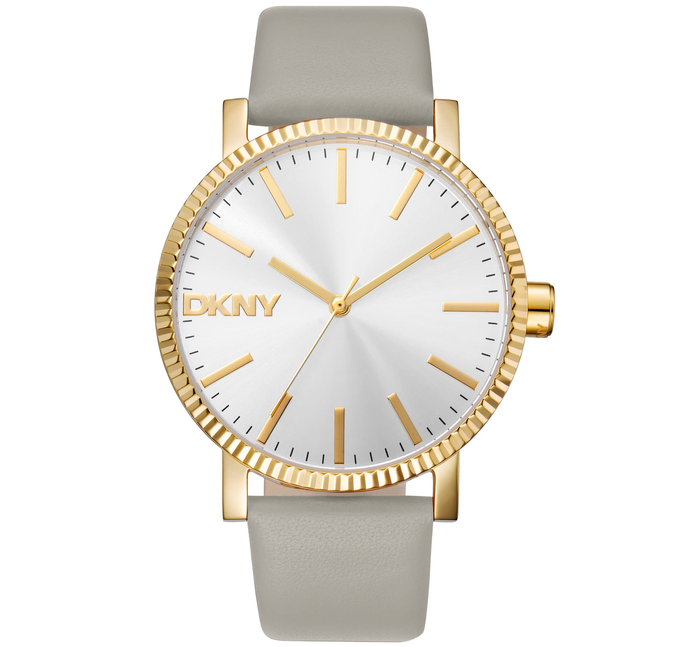 Womens Soho Maxi Silver Dial Brown Leather Strap Watch