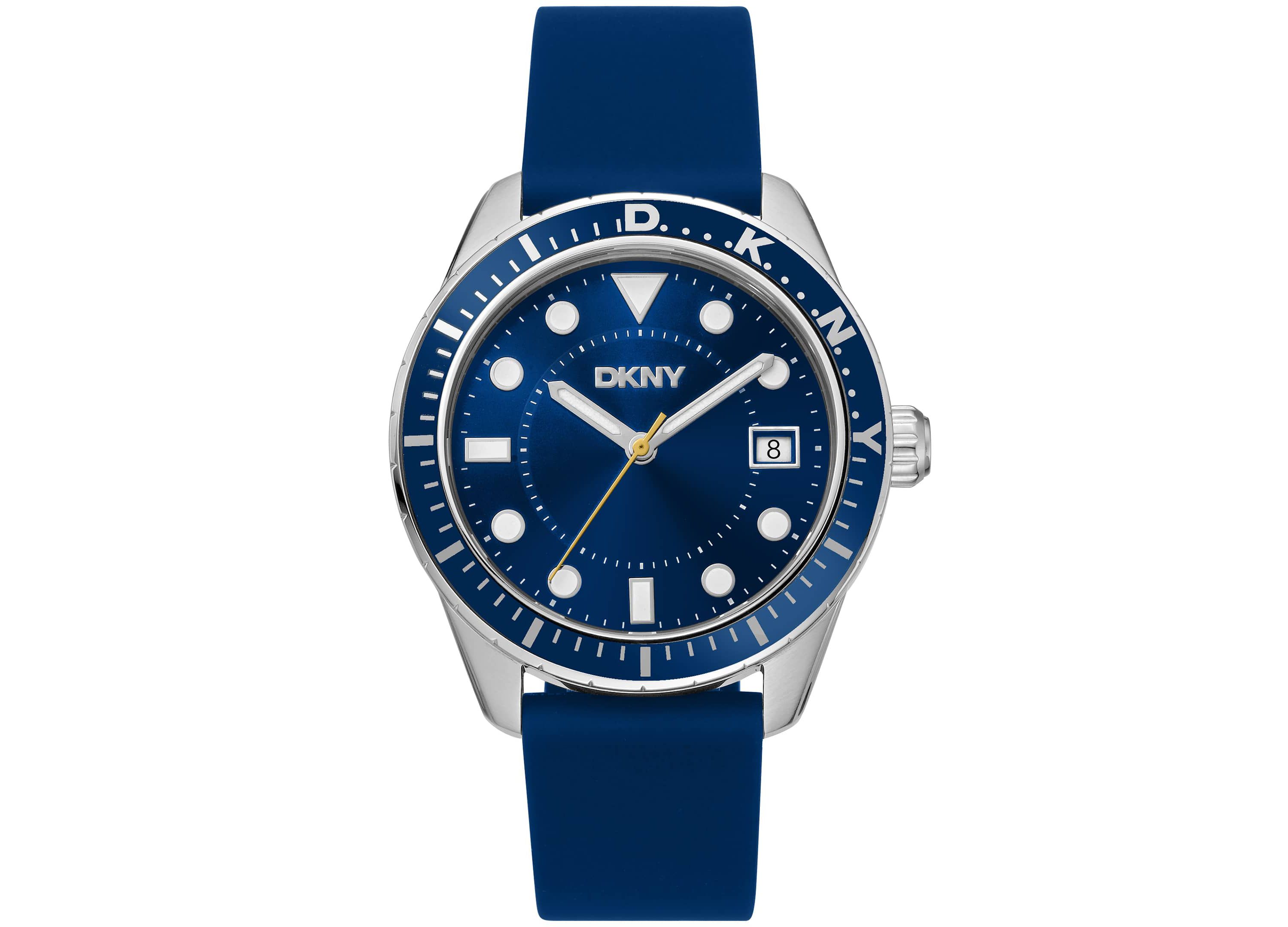 Mens Crosby Sport Dark Blue Dial Stainless Steel Bracelet Watch