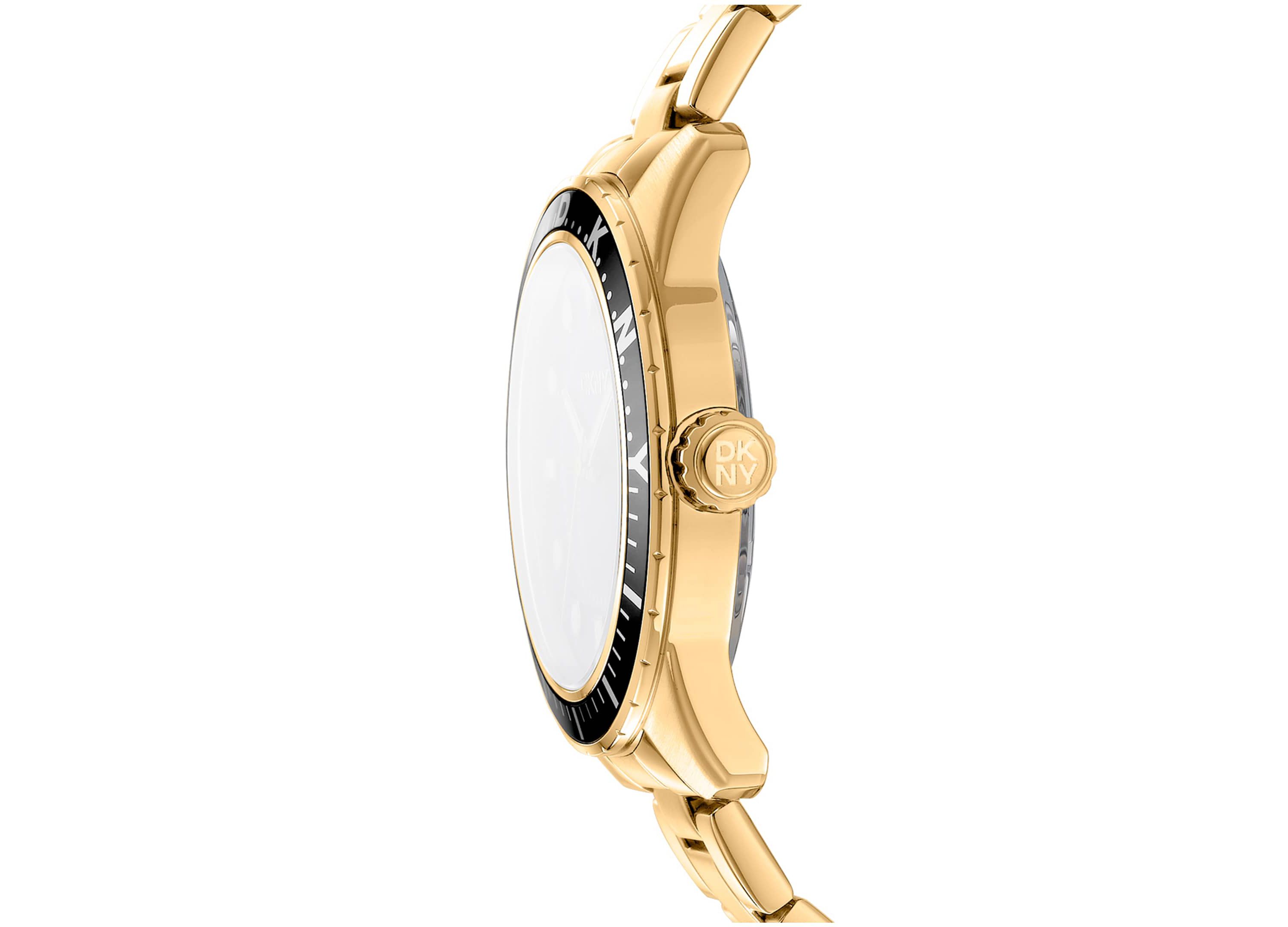 Mens Crosby Sport Black Dial Black Gold-Tone Stainless Steel Bracelet Watch