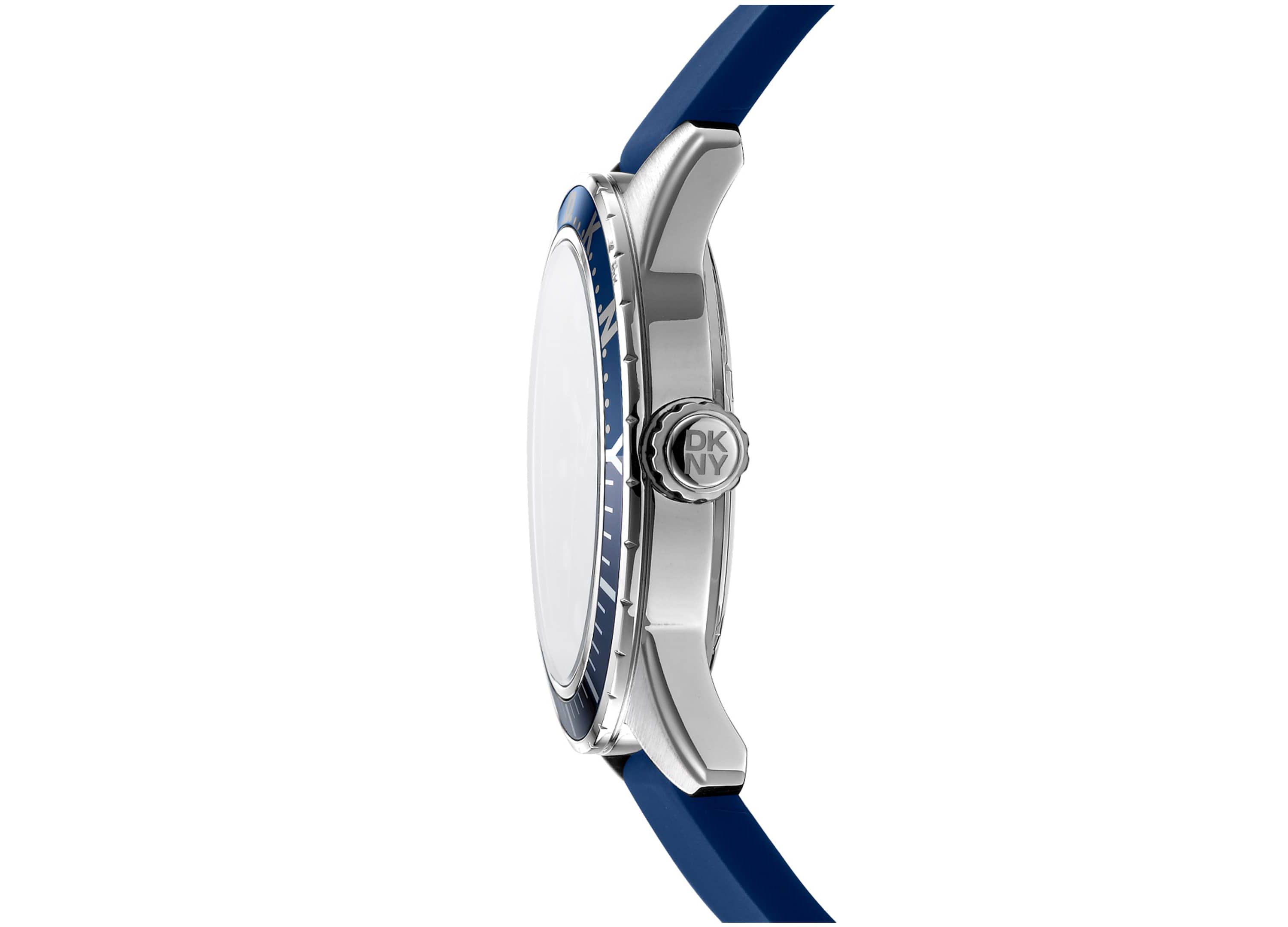 Mens Crosby Sport Dark Blue Dial Stainless Steel Bracelet Watch
