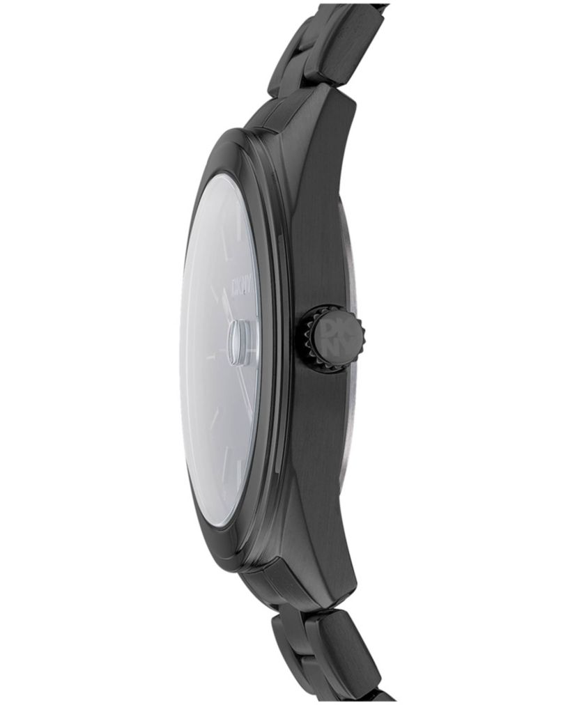 Mens Modernist Classics Black Dial Gun Metal-Tone Stainless Steel Bracelet Watch