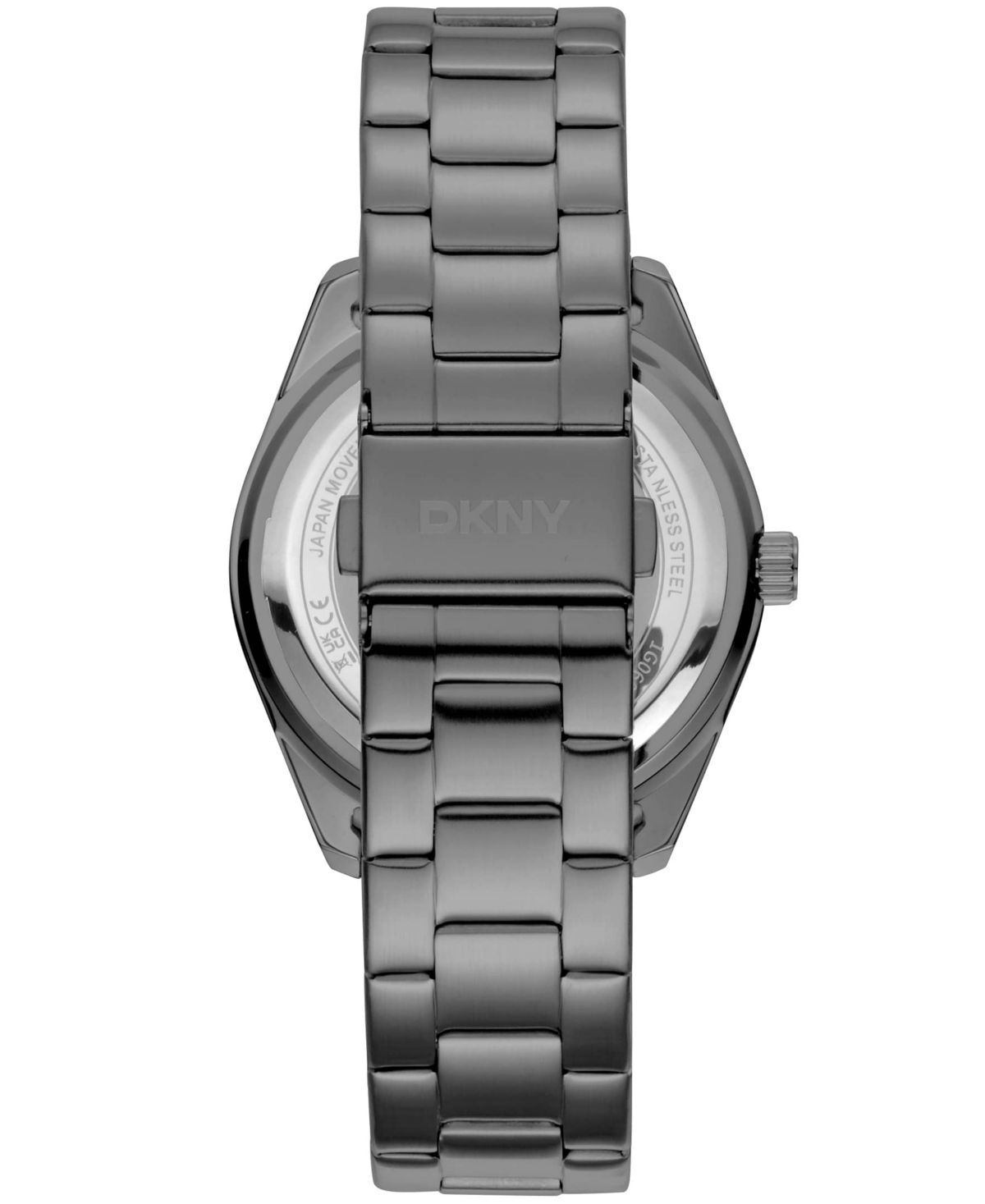 Mens Modernist Classics Black Dial Gun Metal-Tone Stainless Steel Bracelet Watch