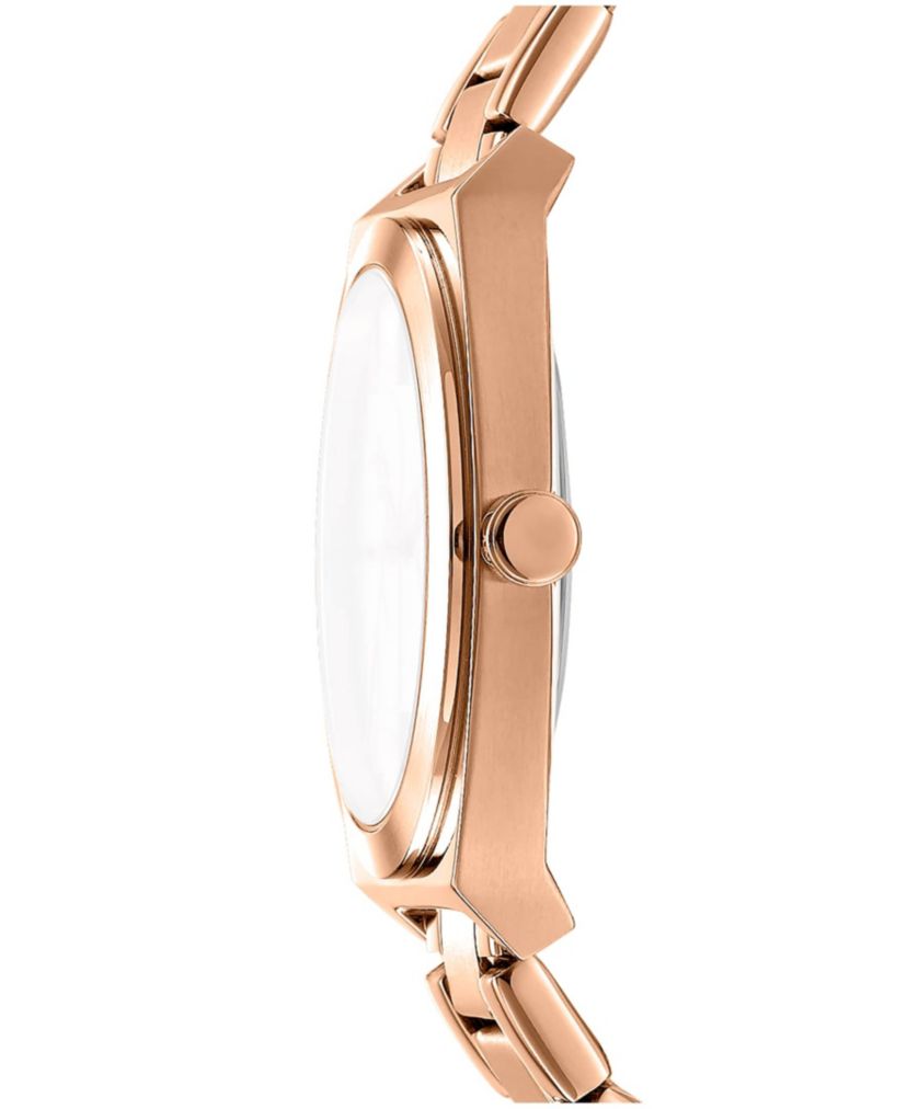 Womens Broadway Maxi Rose Gold Dial Rose Gold-Tone Stainless Steel Bracelet Watch